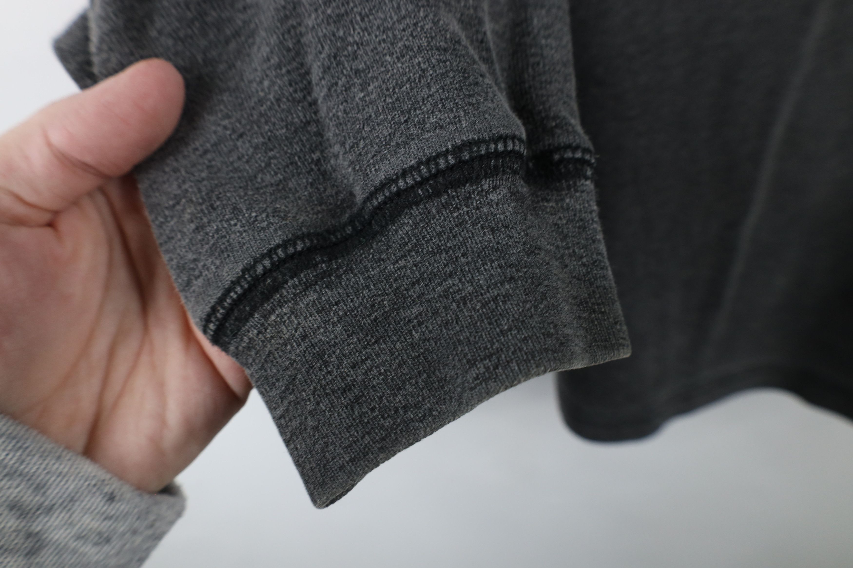 Vintage Vintage 90s Streetwear Fit Ribbed Knit Henley T-Shirt USA Size US L / EU 52-54 / 3 - 7 Thumbnail