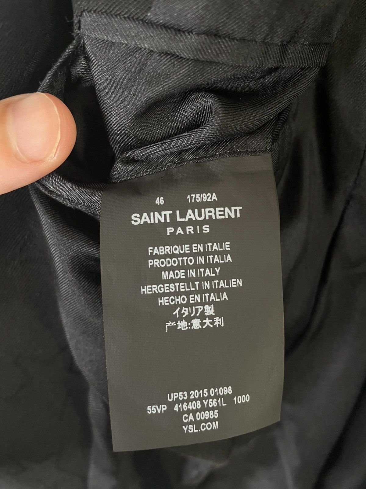 Hedi Slimane × Saint Laurent Paris Saint Laurent Allover Star Print 2B Blazer Jacket size 46 Size 46R - 6 Thumbnail