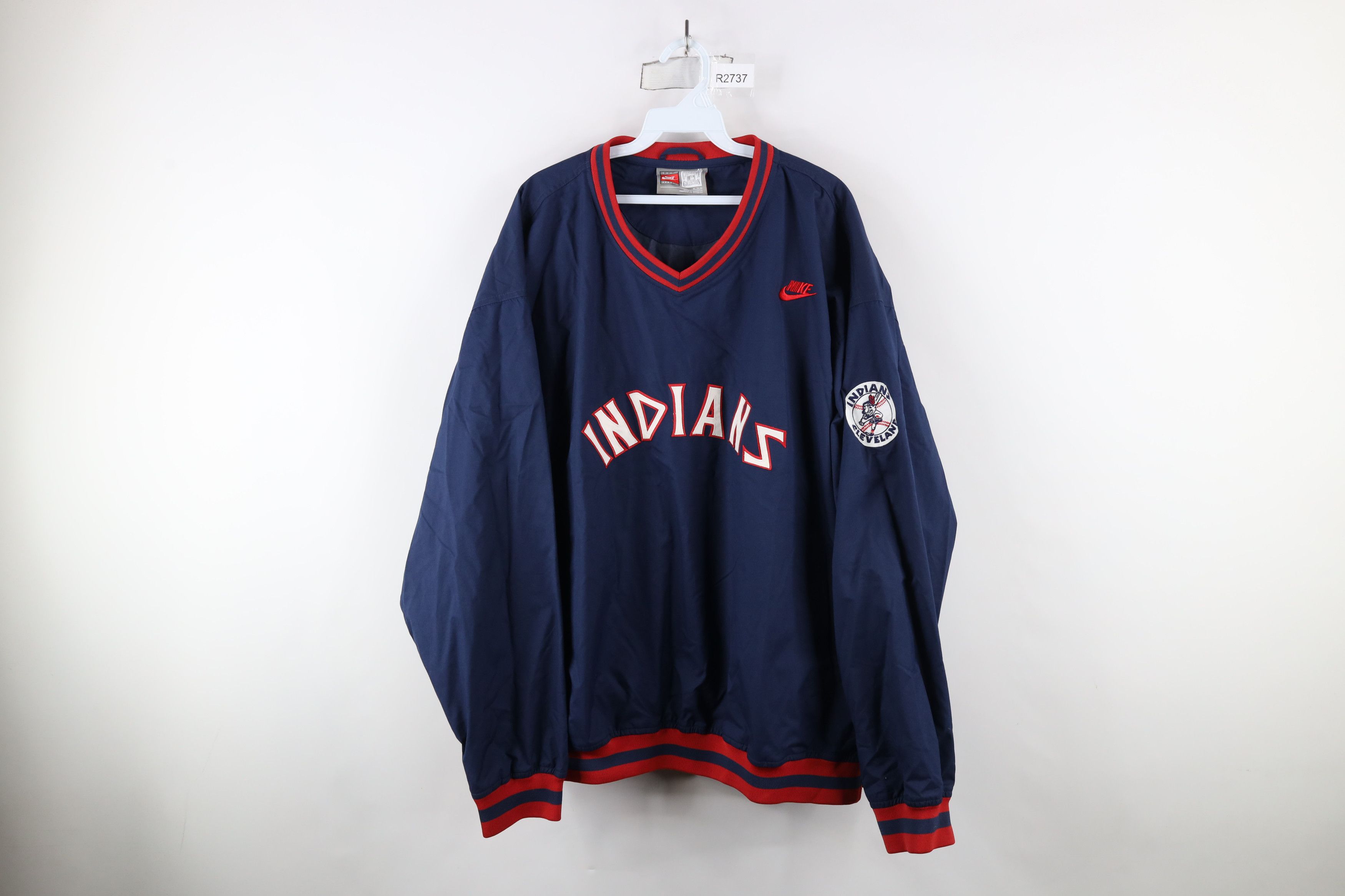 Nike × Vintage Vintage Nike Wahoo Cleveland Indians Windbreaker Jacket Size US XL / EU 56 / 4 - 1 Thumbnail