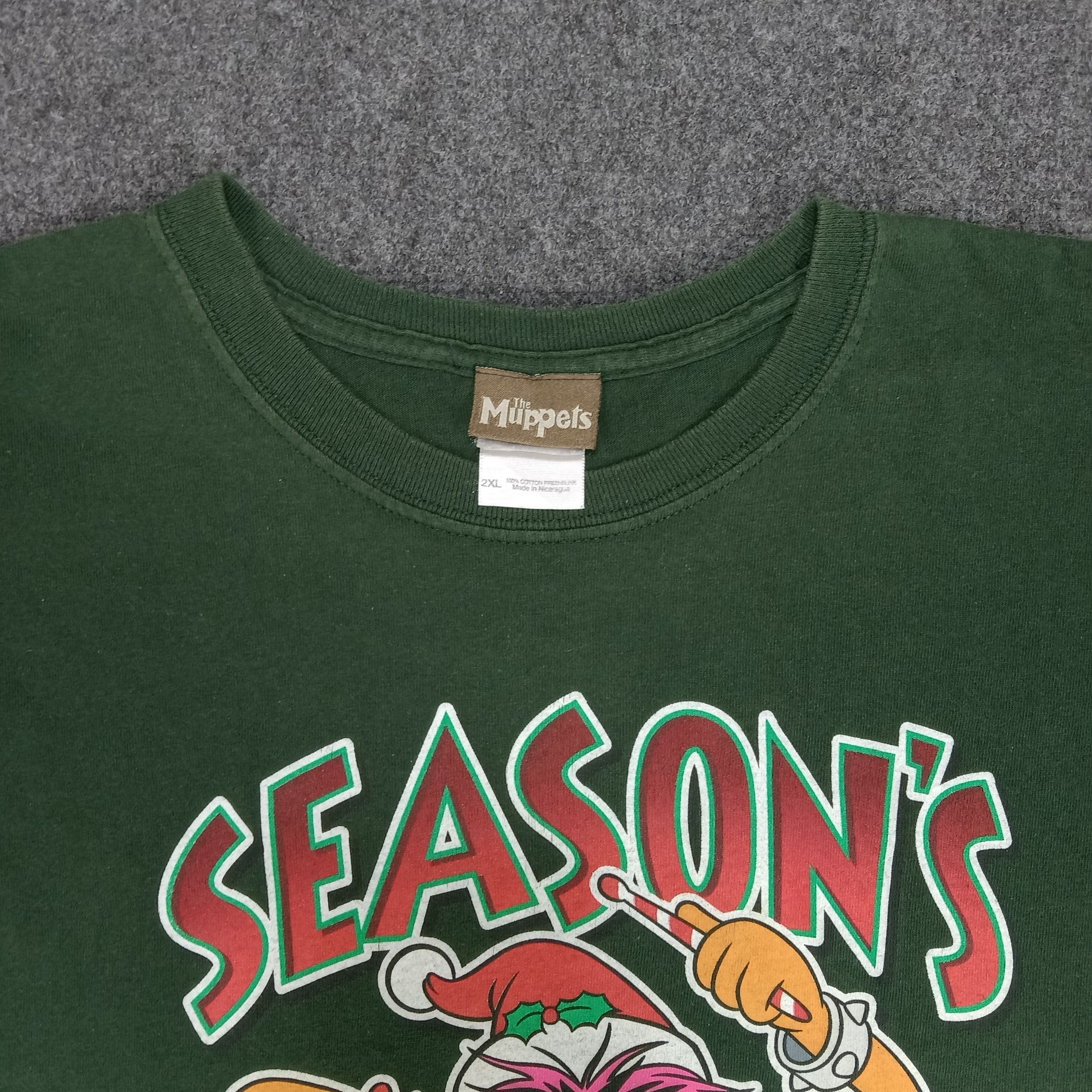 Cartoon Network × Vintage The Muppets Season's Beatings Drummer Style Tshirt Size US XXL / EU 58 / 5 - 3 Thumbnail