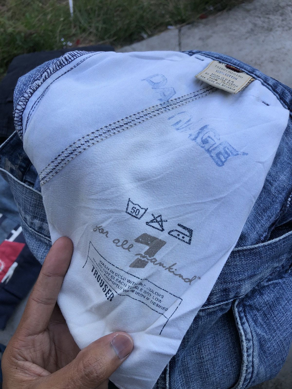 Vintage FLARED⚡️VINTAGE 7 FOL ALL MANKIND DISTRESSED DENIM Size US 32 / EU 48 - 2 Thumbnail