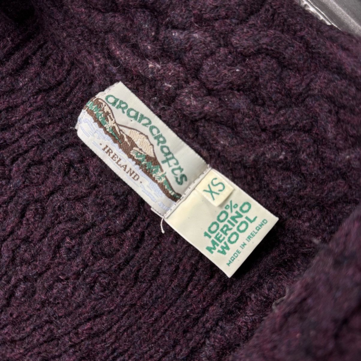 Aran Crafts Vintage Aran Crafts Wool Full Zip Cardigan Sweater Size US XS / EU 42 / 0 - 8 Thumbnail