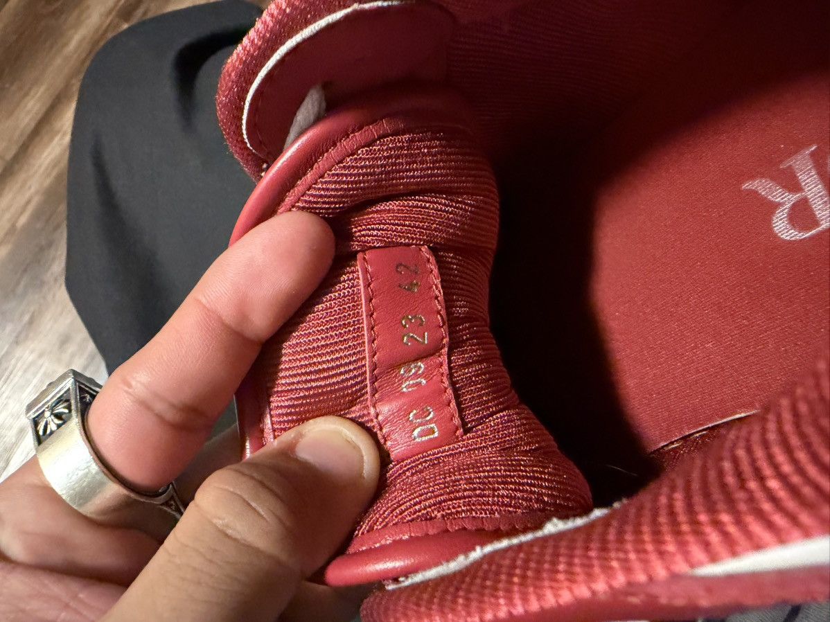 Dior Red Dior B57 Oblique Sneakers Size US 9 / EU 42 - 3 Thumbnail