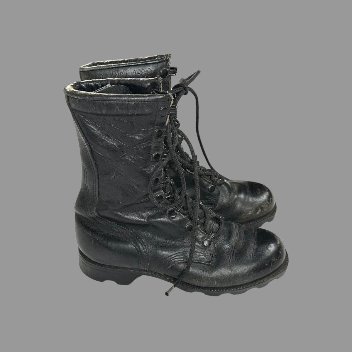 Vintage Vintage 1970s black leather combat boots Size US 4.5 / IT 34.5 - 3 Thumbnail