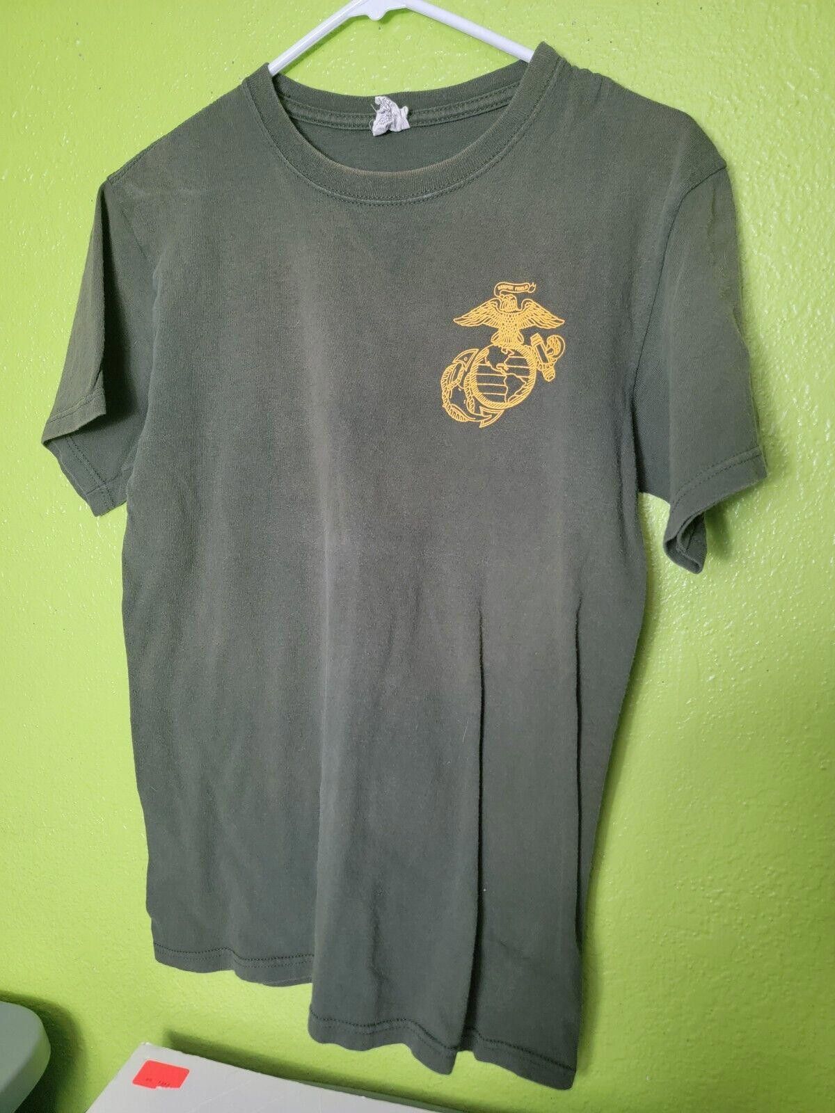Anvil U.S. Private Of Marines Shirt by Anvil Green Small Tee Size ONE SIZE - 2 Thumbnail