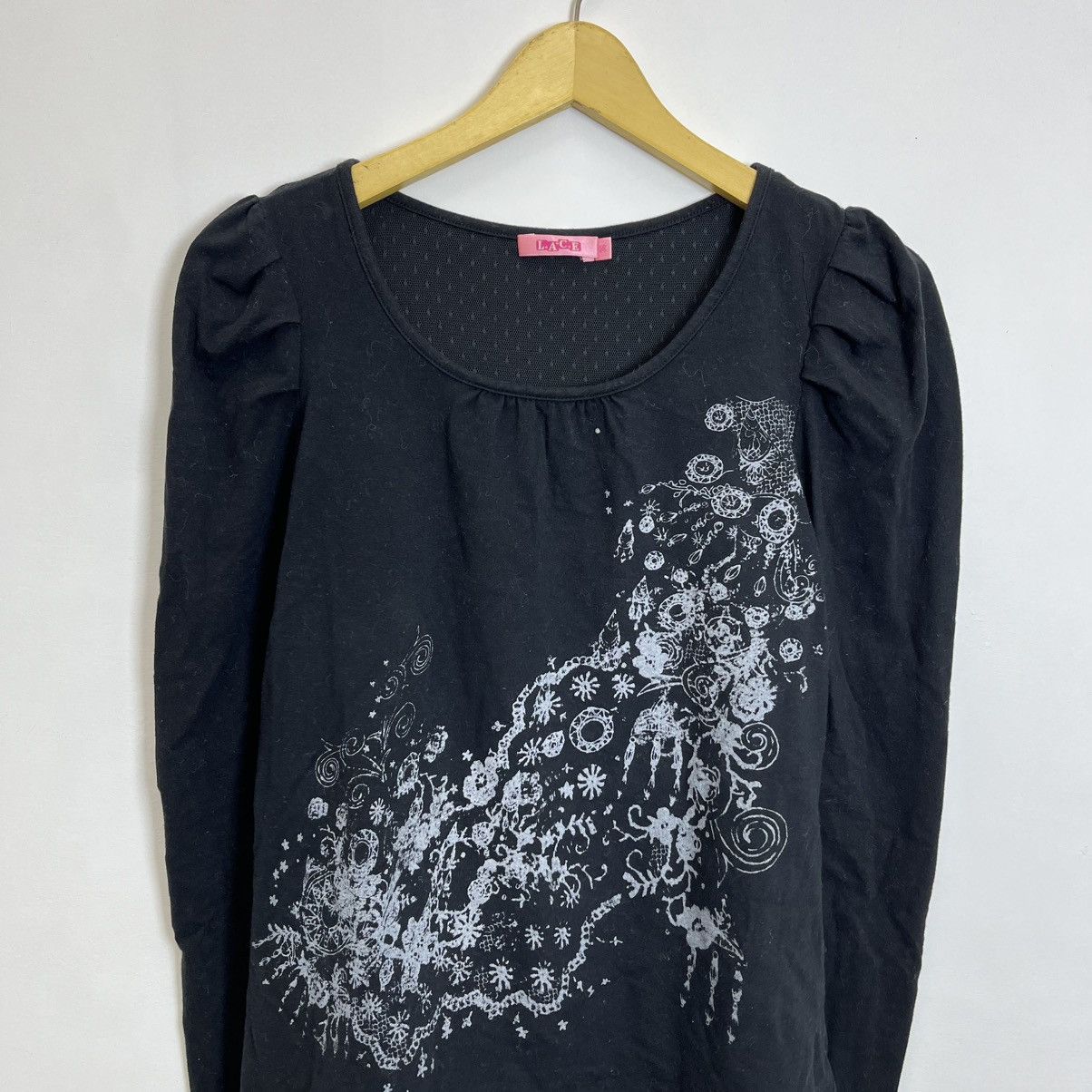 Hysteric Glamour LACE Gothic Top – Double Layer Mesh Hem Size US M / EU 48-50 / 2 - 2 Thumbnail