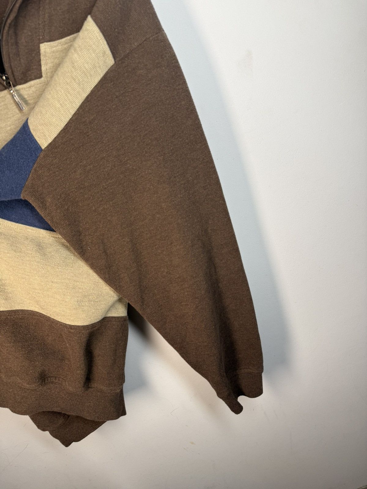 Yves Saint Laurent 90s YSL Sweatshirt 1/4 Quarter Zip Brown Vintage Sweater Size US L / EU 52-54 / 3 - 13 Thumbnail