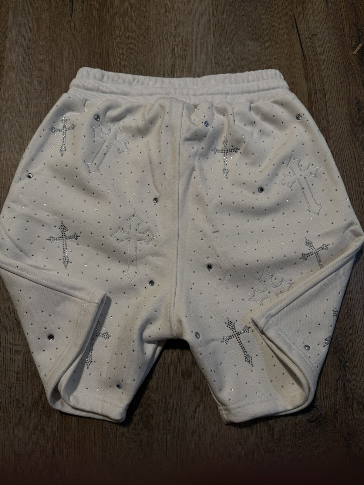 Other White Rhinestone Etherwear Shorts Size US 32 / EU 48 - 2 Thumbnail