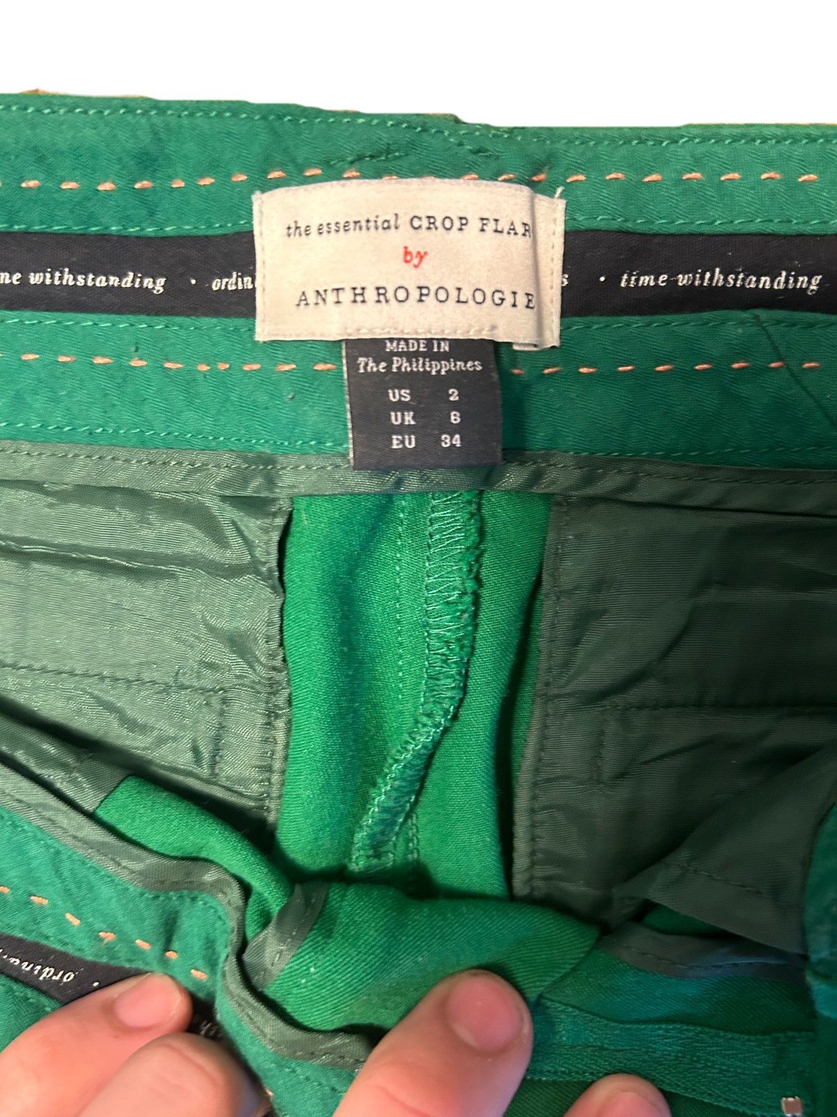 Anthropologie Vintage Anthropologie Crop Flares Size 26" / US 2 / IT 38 - 3 Thumbnail