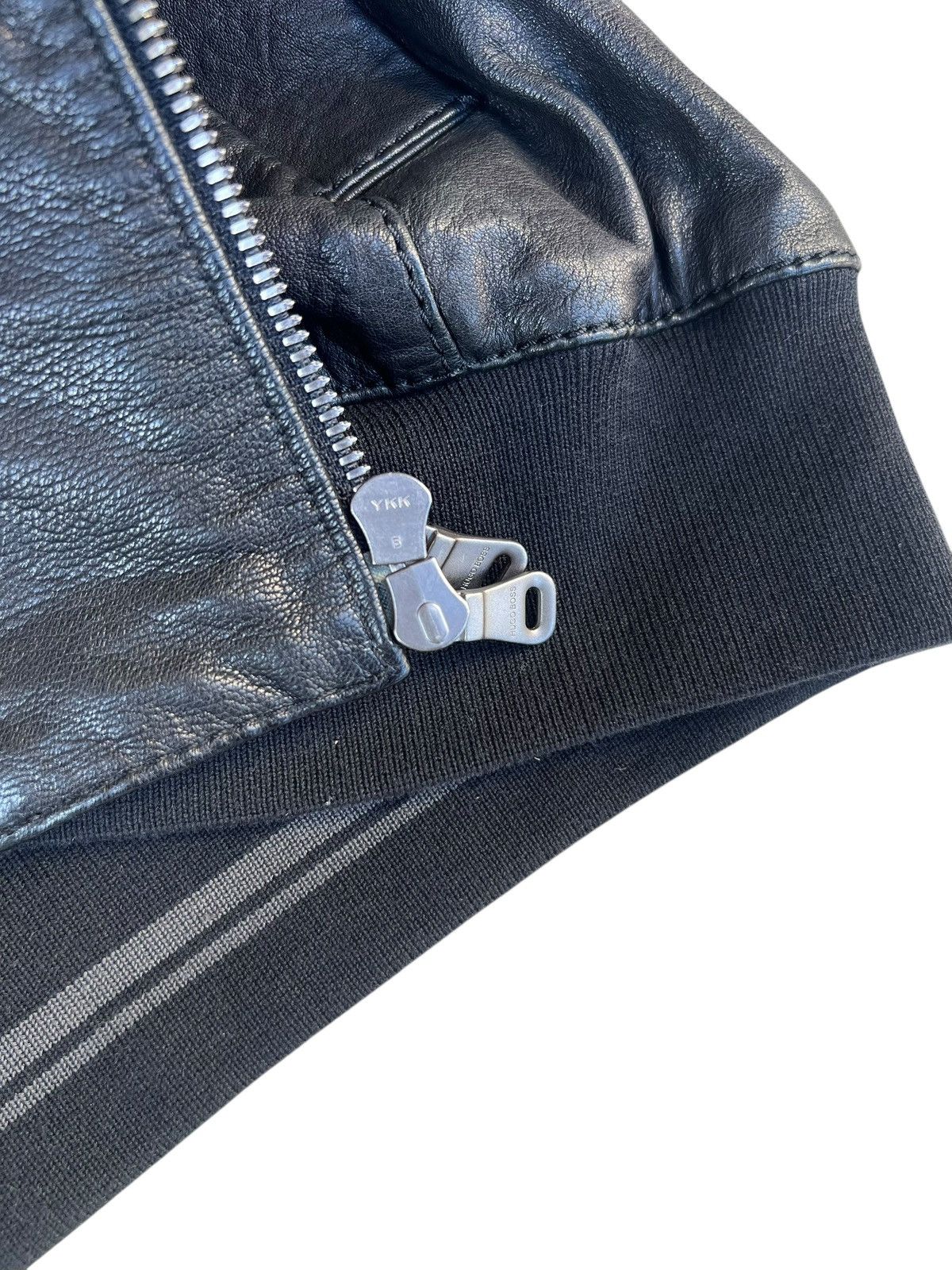 Hugo Boss Hugo Boss Italian Lamb Napa Leather Racer Jacket Size US M / EU 48-50 / 2 - 13 Thumbnail
