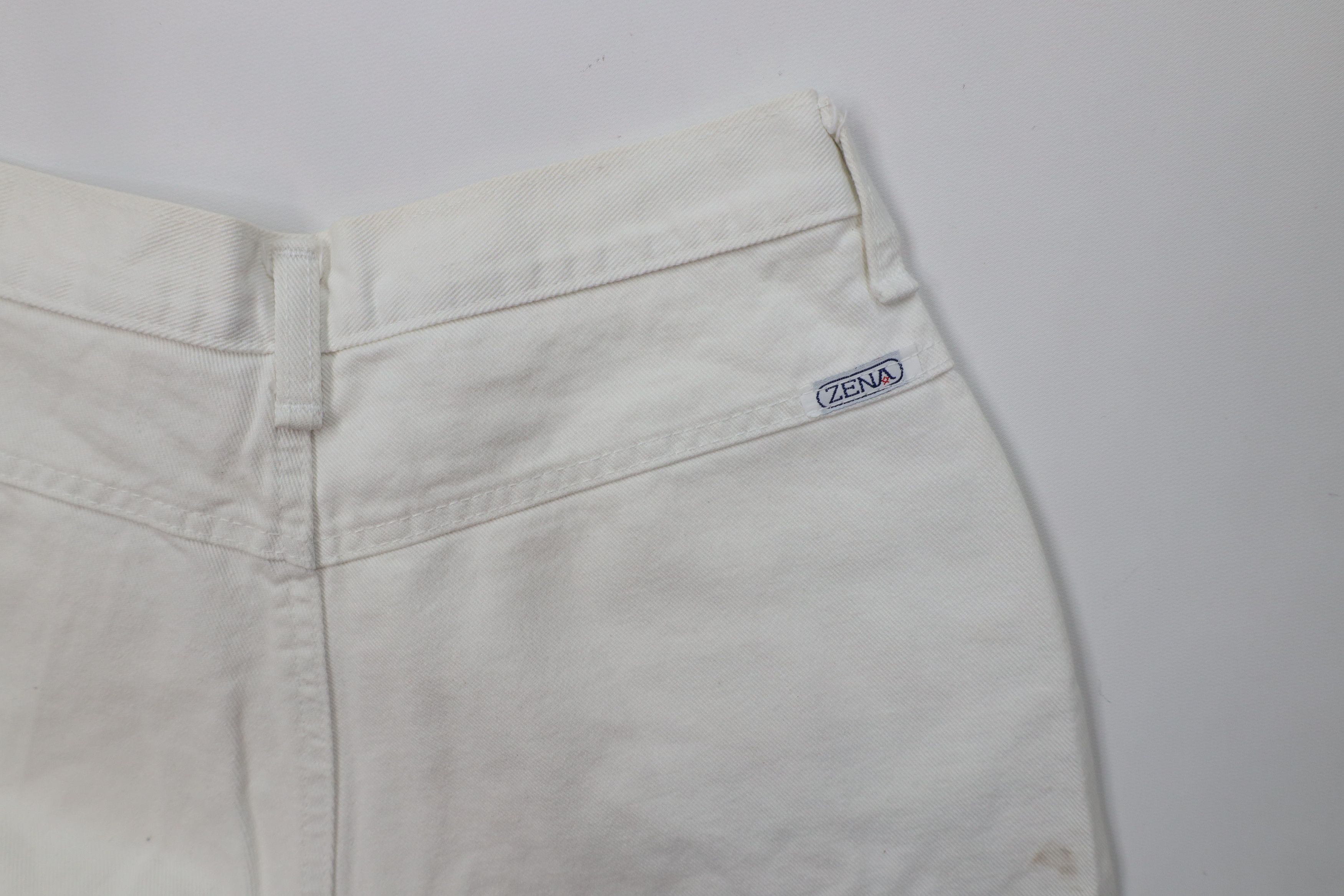 Vintage Vintage 90s Streetwear Relaxed Fit Denim Shorts White USA Size 27" / US 4 / IT 40 - 14 Thumbnail