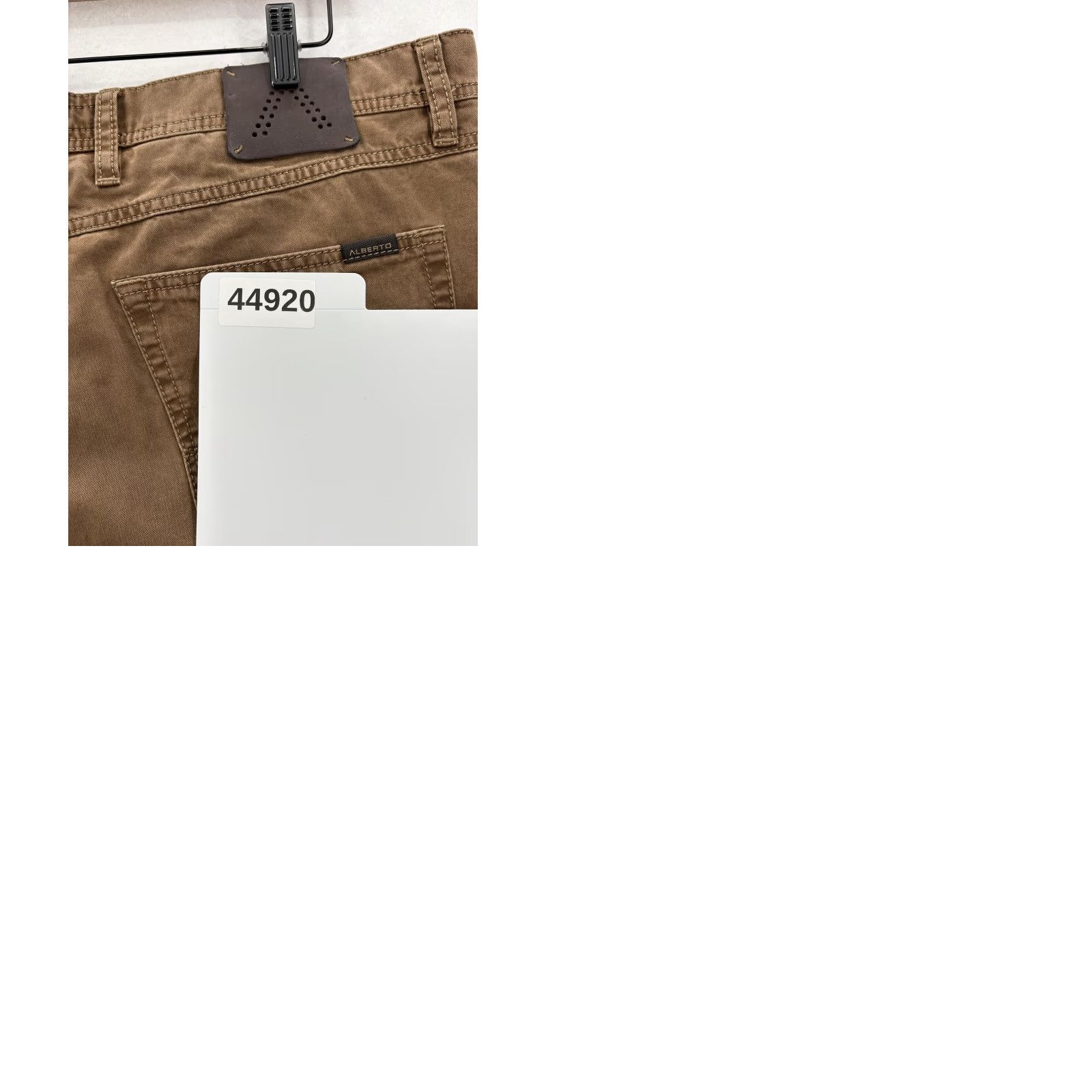Vintage Alberto Tommy Pants Mens 38x34 Brown Comfort Fit Broken Twill Stretch 5-Pocket Size US 38 / EU 54 - 10 Thumbnail