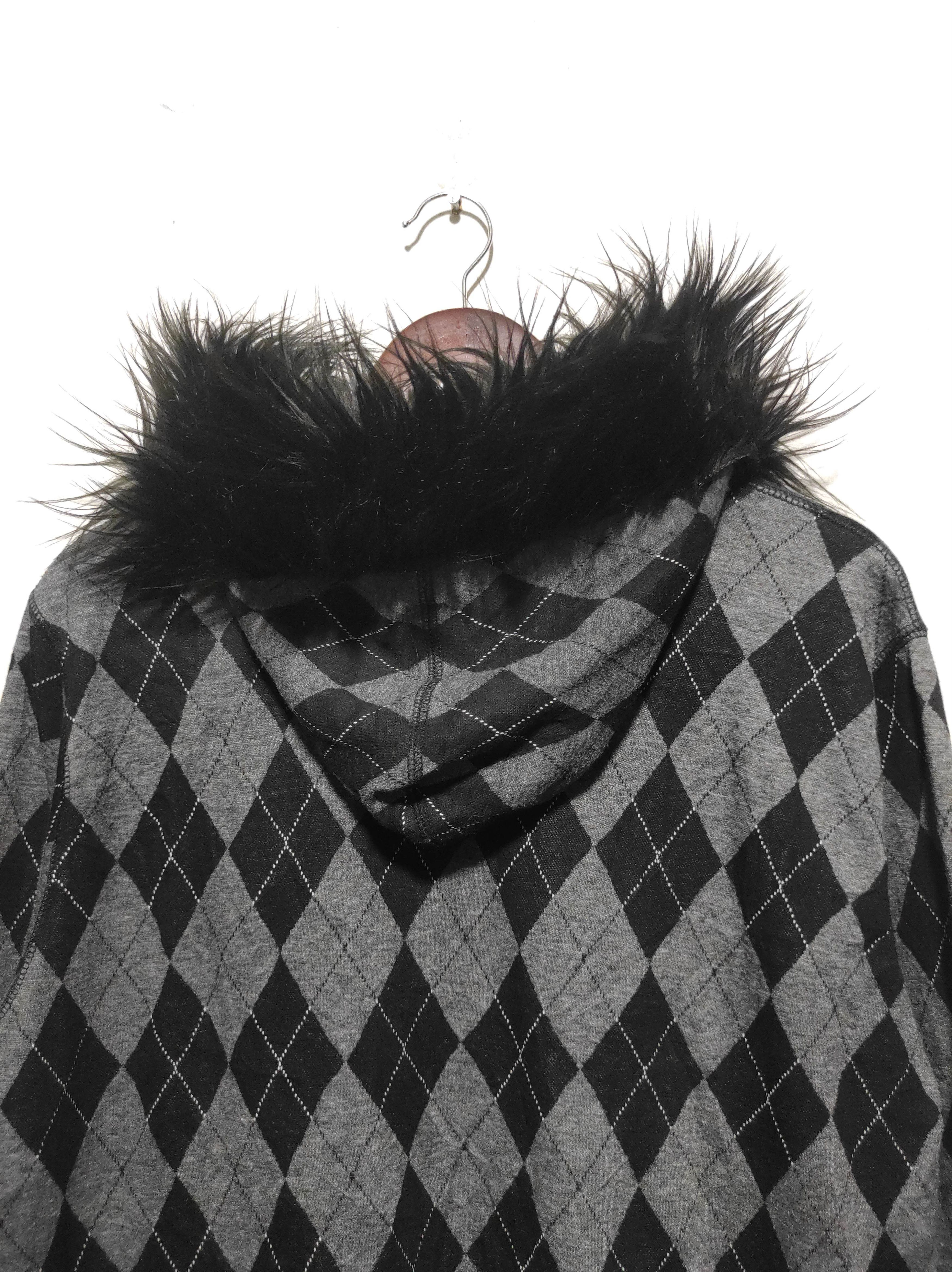 Hysteric Glamour Plus One Plaid Double Zipper Fur Hoodie LGB style Size US M / EU 48-50 / 2 - 12 Thumbnail