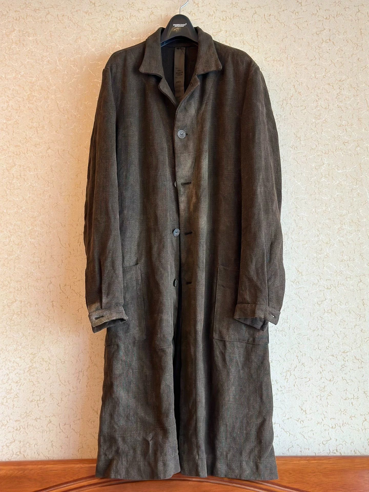 Biek Verstappen Biek Verstappen 00s Handdyed Linen Long Jacket XS 9/10 Size US XS / EU 42 / 0 - 1 Thumbnail
