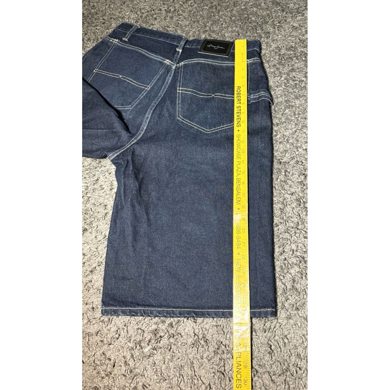 Sean John VINTAGE SEAN JOHN BAGGY JEAN SHORTS DARK WASH HIP HOP STYLE 90s Y2K 32 Mens Size US 32 / EU 48 - 7 Thumbnail
