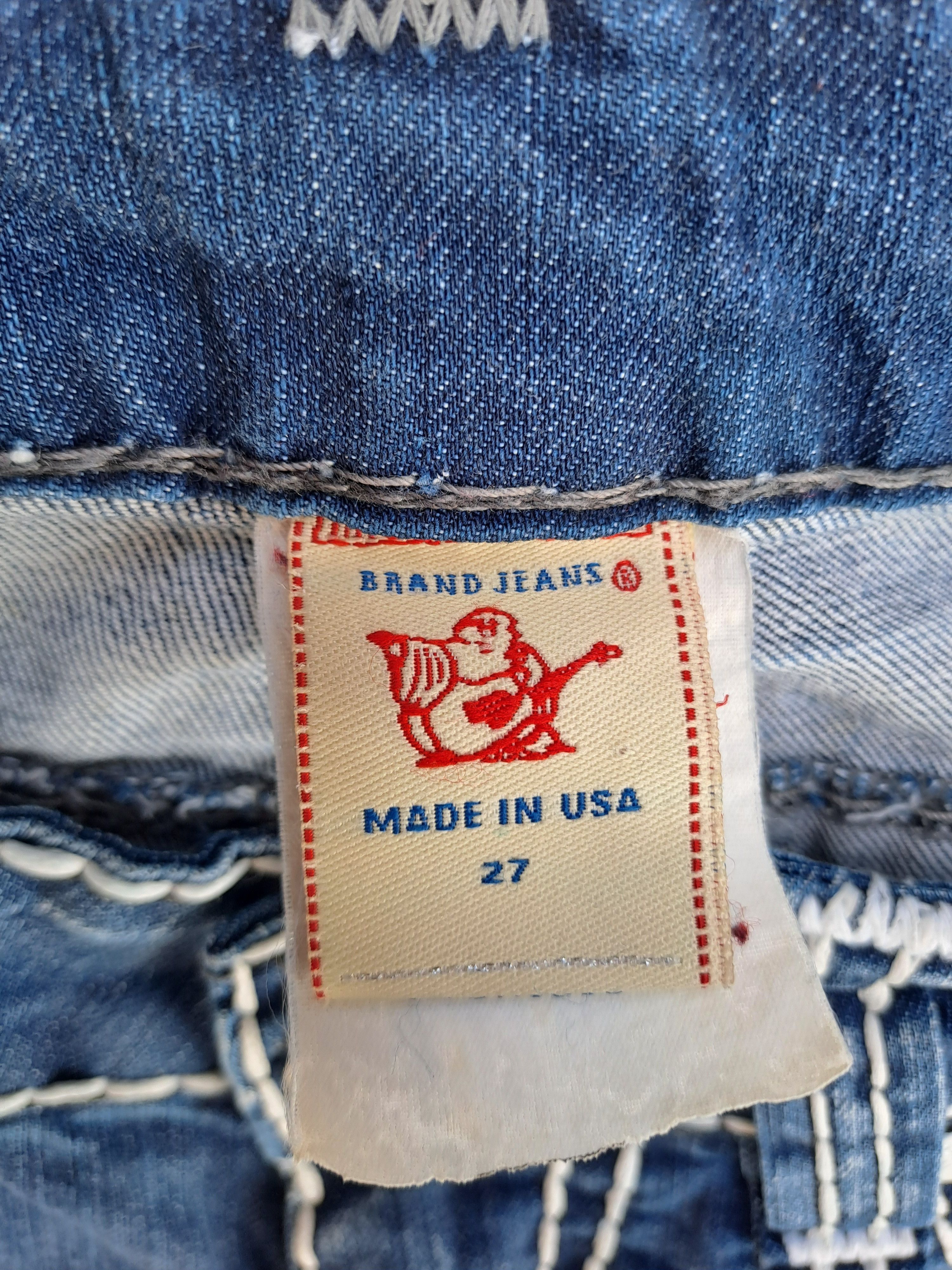 True Religion Vintage womens True Religion Logan Super T jeans 27'' size Size 27" / US 4 / IT 40 - 7 Thumbnail
