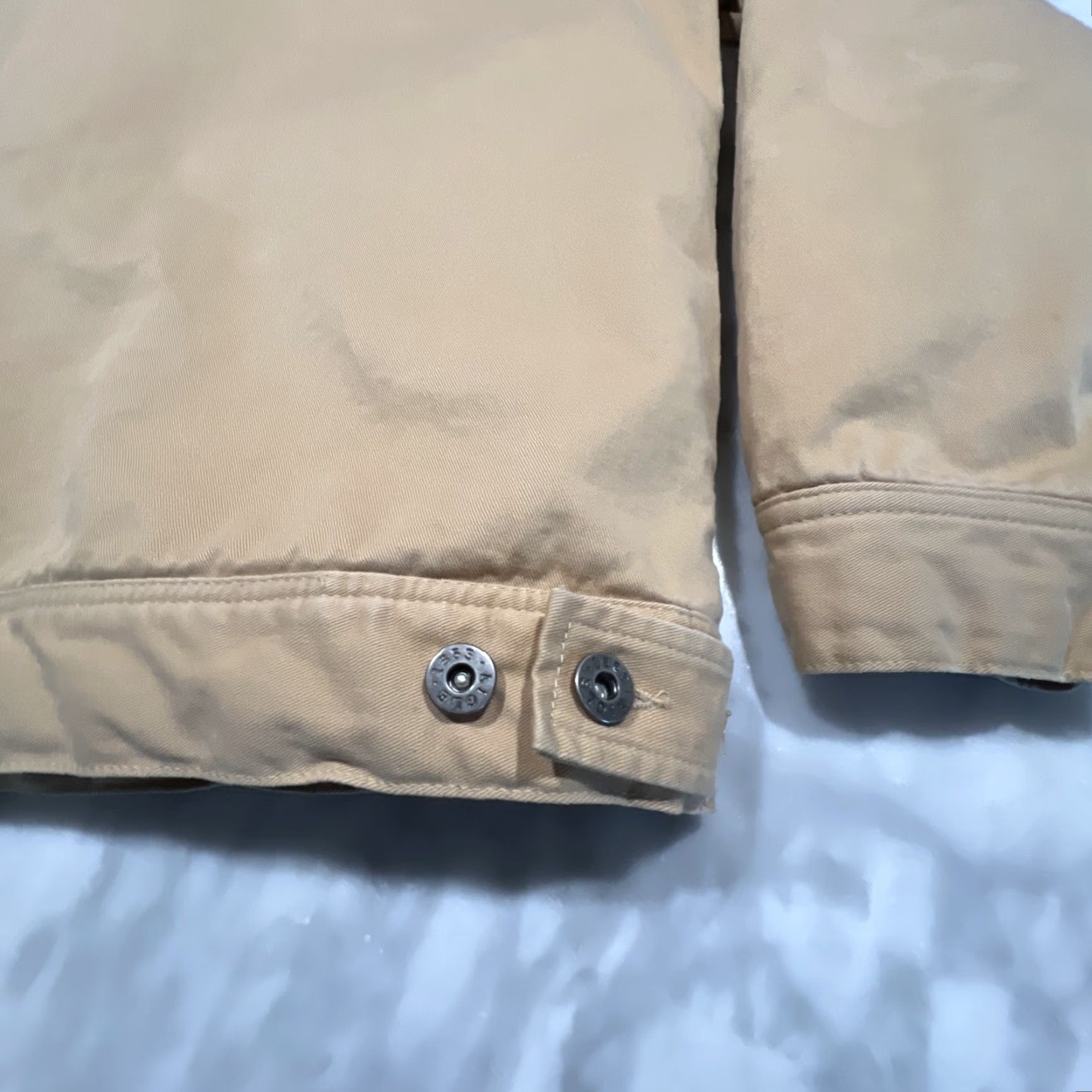Aigle VINTAGE AIGLE Barn Jacket Men 2XL Regular Canvas Tan Khaki Lined Full Zip Zipper 90s Winter Fall Outdoor Workwear Mens Size US XXL / EU 58 / 5 - 5 Thumbnail