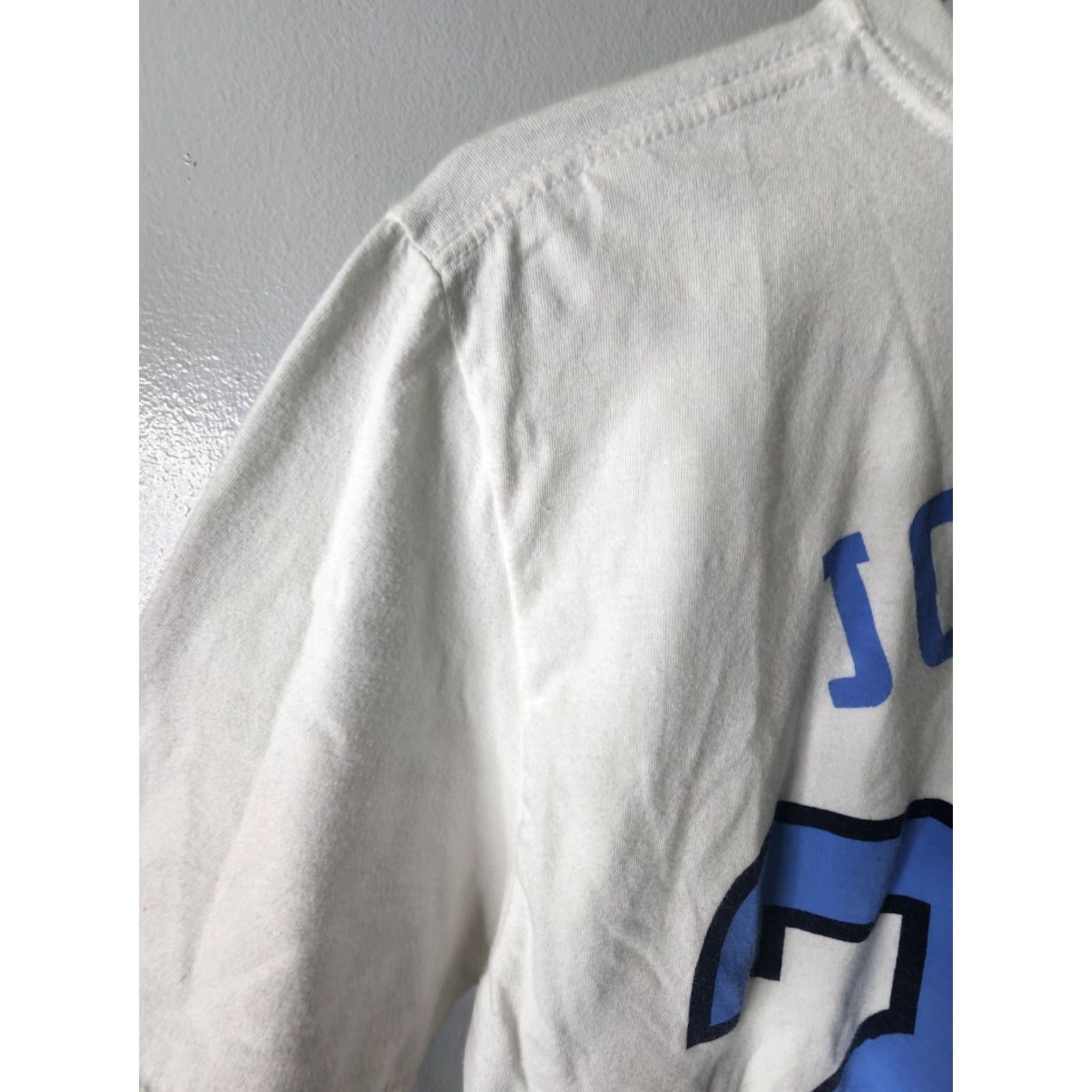 Nike VINTAGE Nike Mens S T-Shirt Michael Jordan UNC University White Cotton Short Sleeve Logo 90s Mens Size US S / EU 44-46 / 1 - 4 Thumbnail