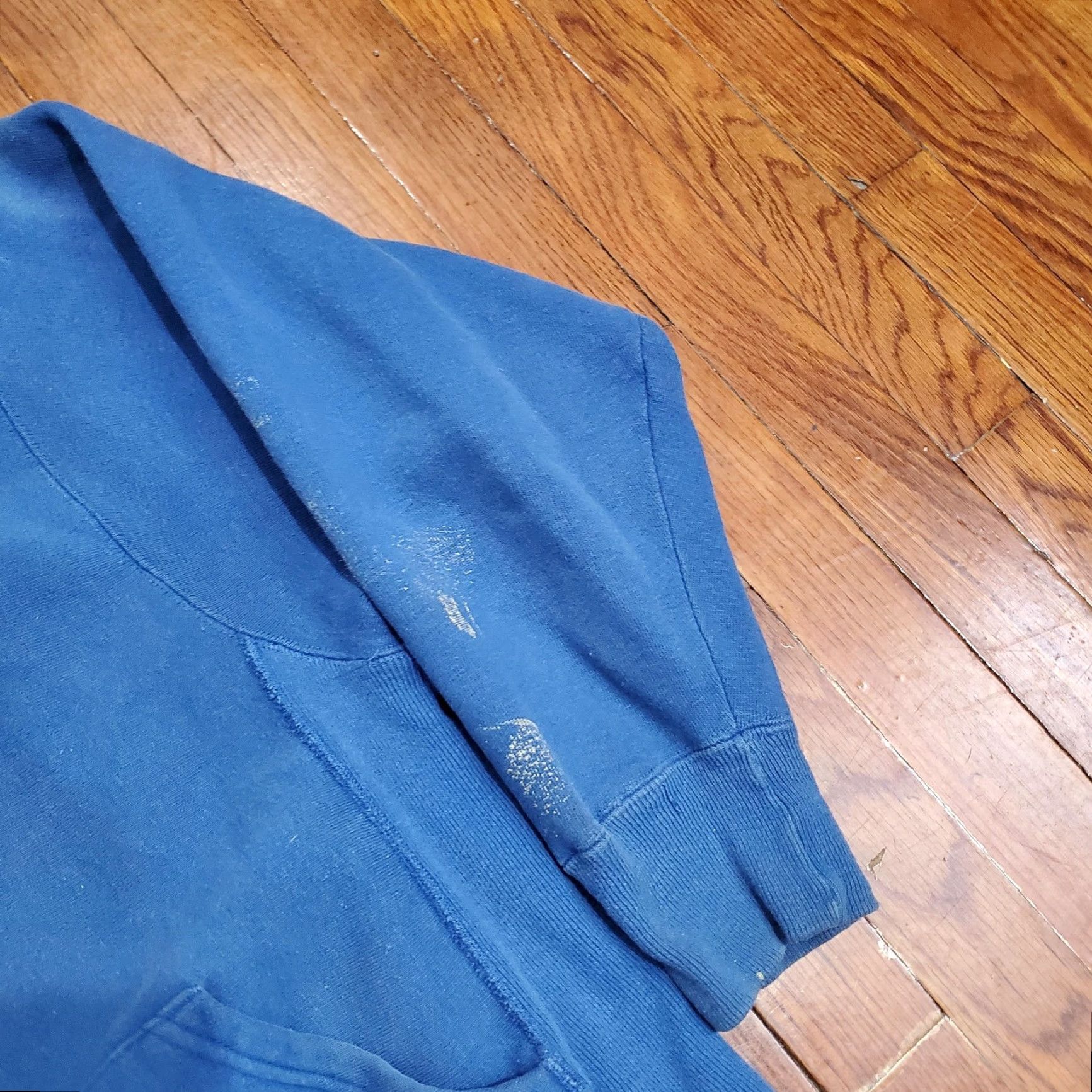 Starter VINTAGE Starter Hoodie Sweatshirt Mens Large Blue Made USA Fleece Pullover 80s Size US L / EU 52-54 / 3 - 3 Thumbnail