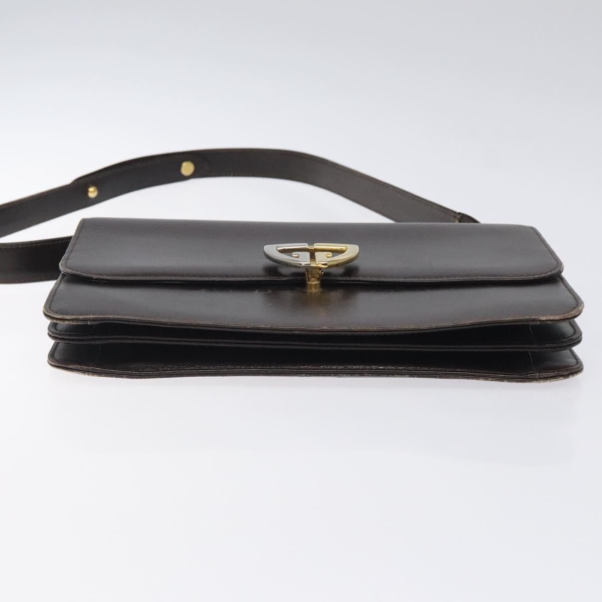 Gucci GUCCI Shoulder Bag Leather Brown Gold Size ONE SIZE - 9 Thumbnail