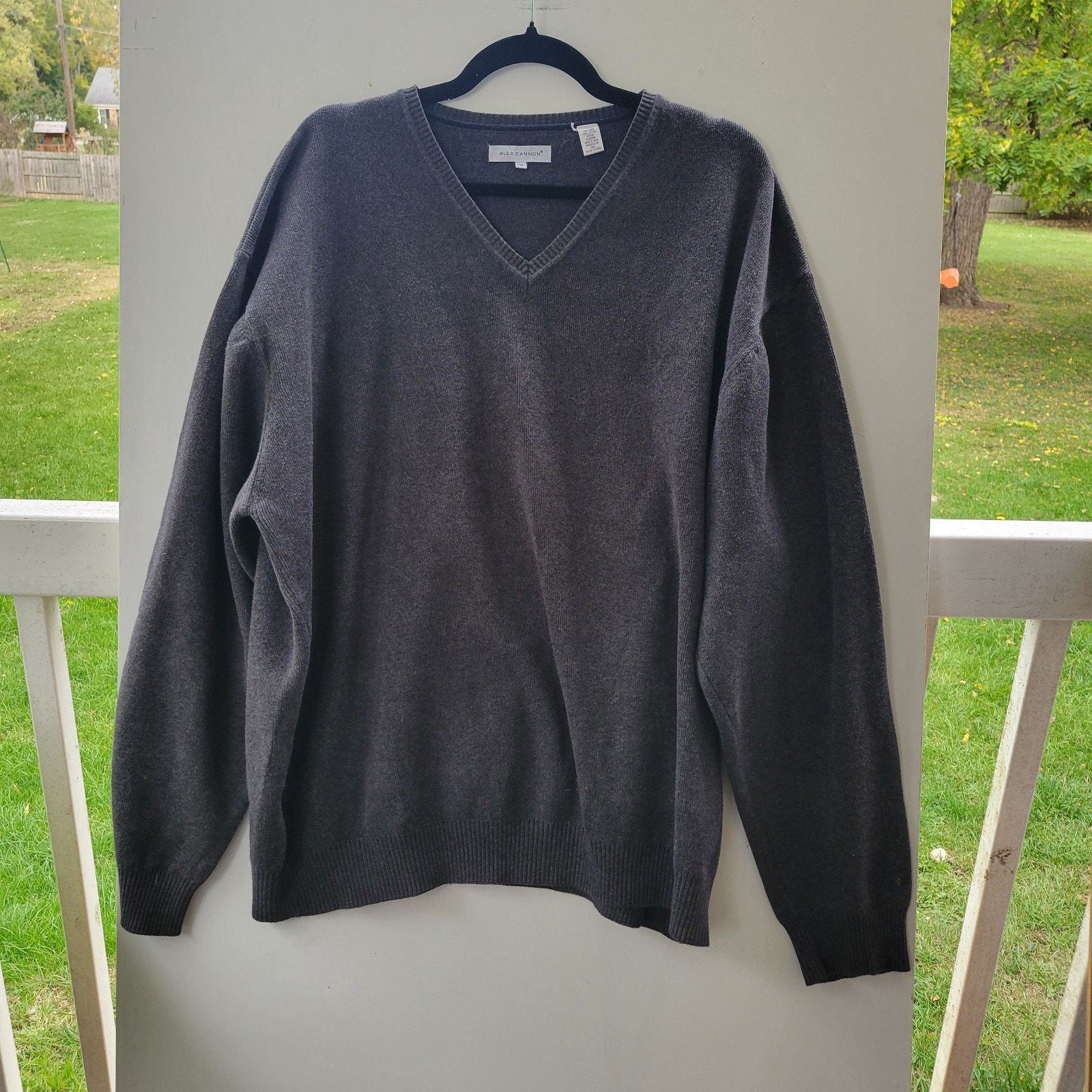 Alex Cannon Alex Cannon Mens Sweater Size XL Gray Silk Cashmere Blend Size US XL / EU 56 / 4 - 1 Thumbnail