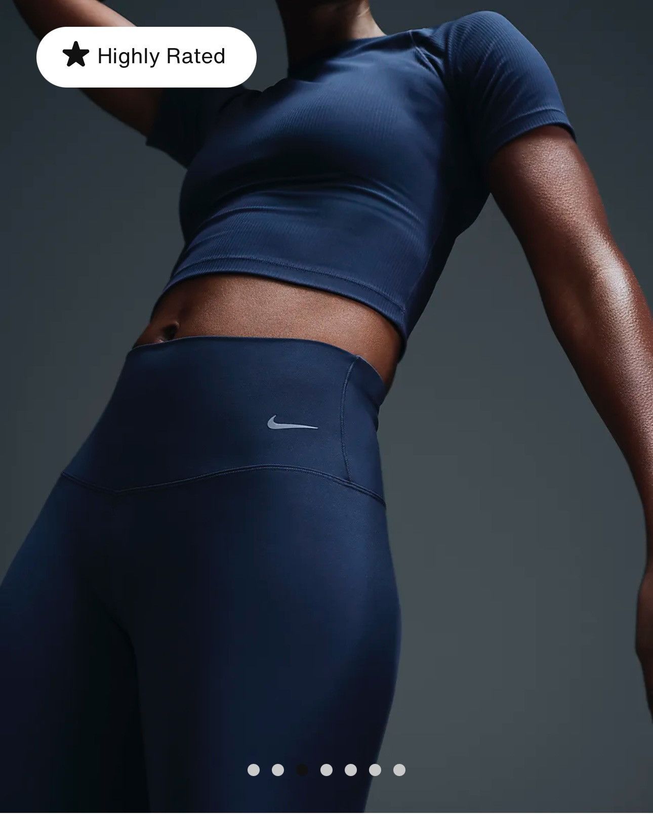 Nike Nike Zenvy Women's Gentle-Support High-Waisted 7/8 Leggings Size 27" / US 4 / IT 40 - 3 Thumbnail