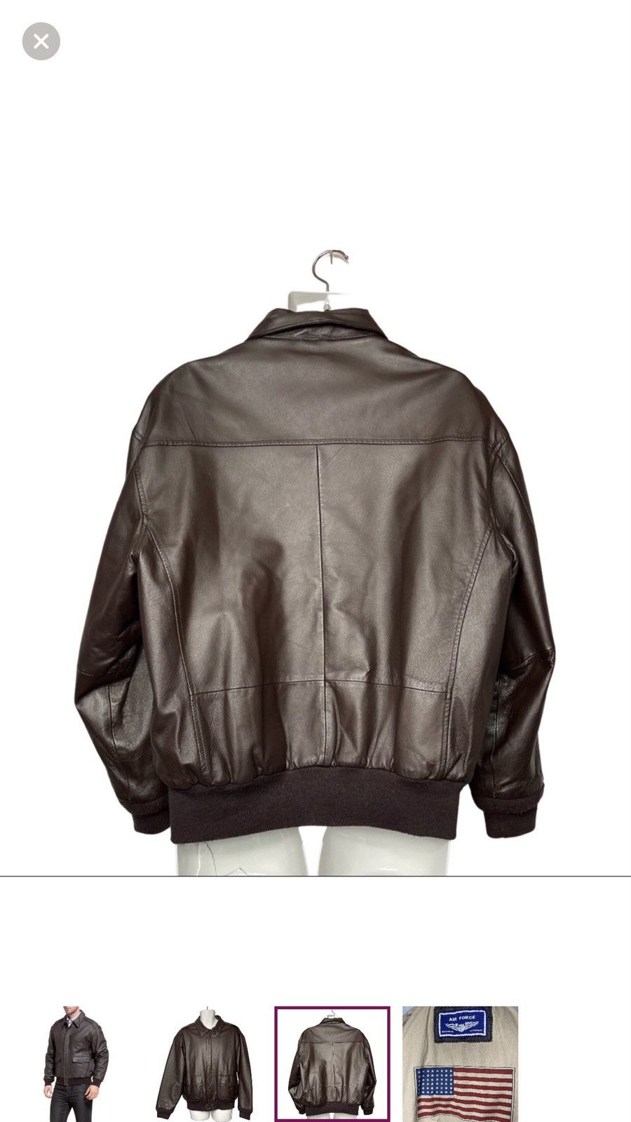 Leather A-2 flight jacket