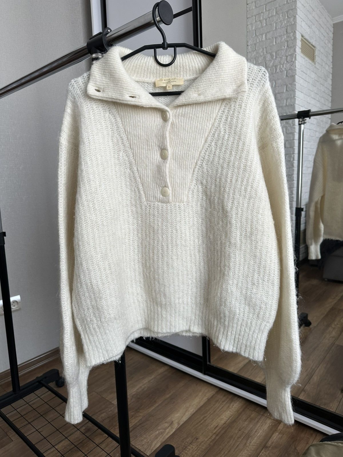 Sezane Le Maille Sezane Knit Wool Mohair Sweater Pullover Size XL / US 12-14 / IT 48-50 - 2 Thumbnail