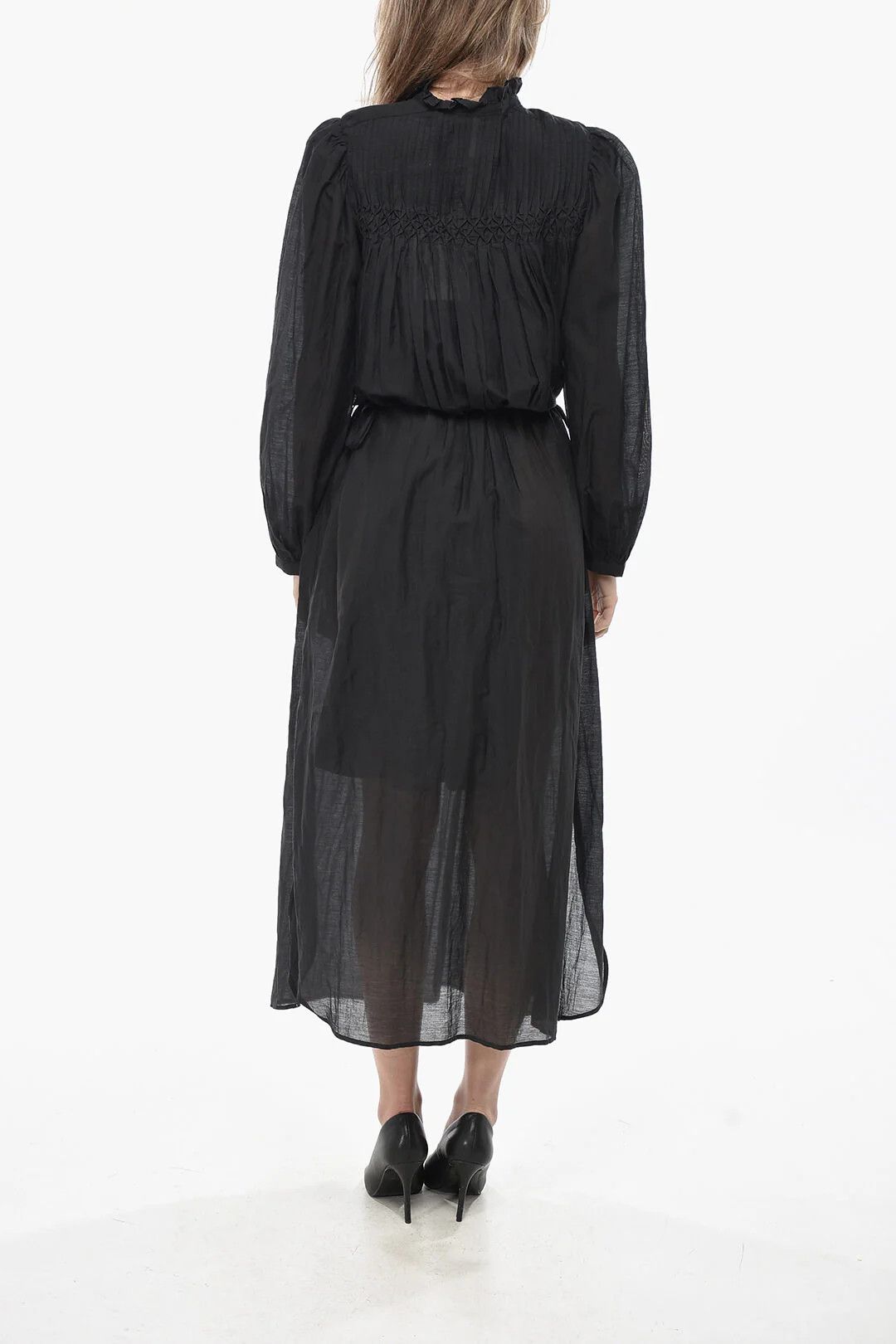 Isabel Marant og1mm0326 Tuxedo Blouse in Black Size XS / US 0-2 / IT 36-38 - 2 Thumbnail