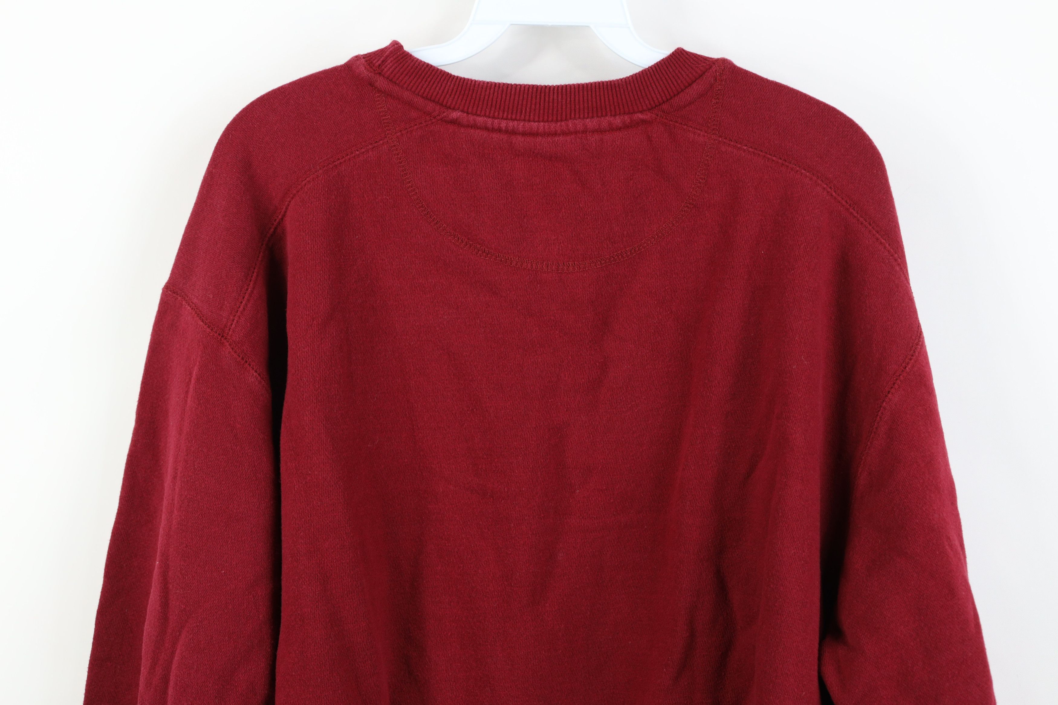 Starter Vintage 90s Starter Blank Monochrome Crewneck Sweatshirt Red Size US XL / EU 56 / 4 - 10 Thumbnail