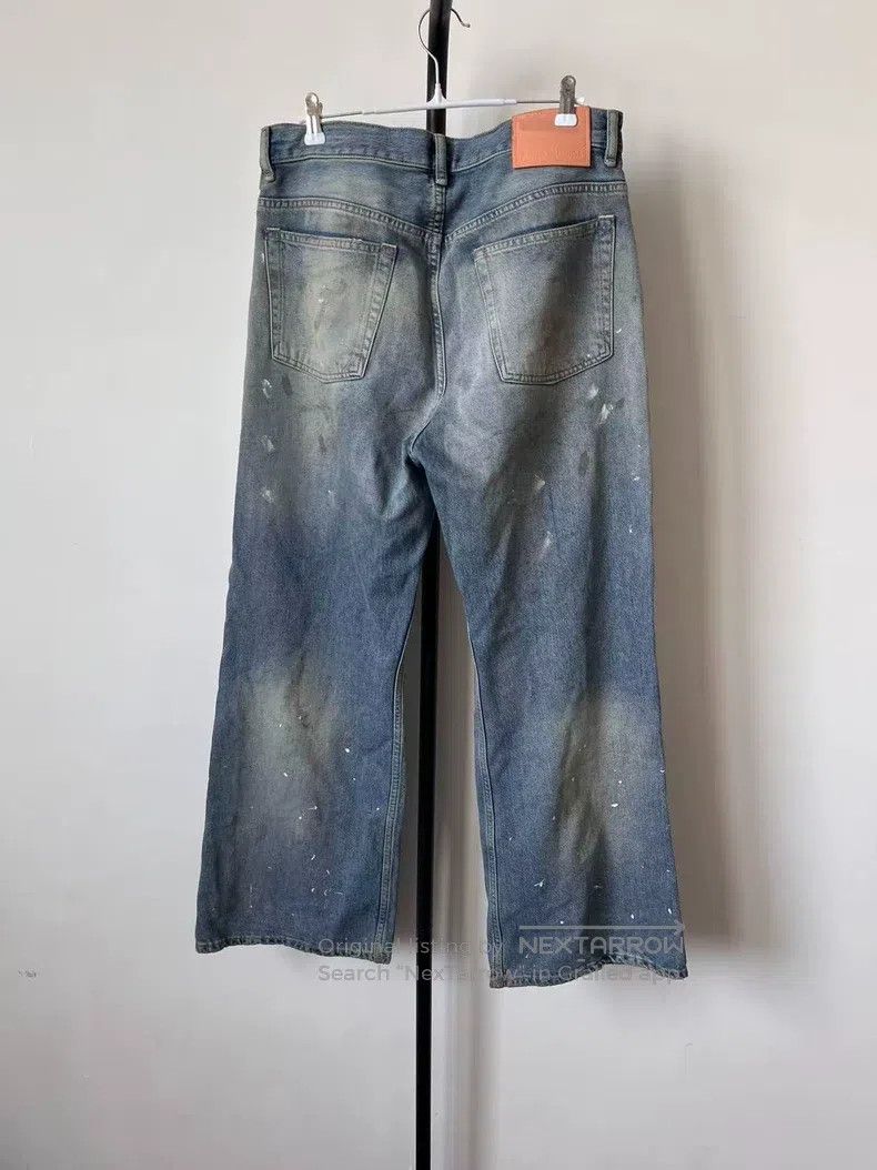Acne Studios Acne Studios Painted Wide-Leg Mid-Rise Loose Jeans Size US 30 / EU 46 - 2 Thumbnail