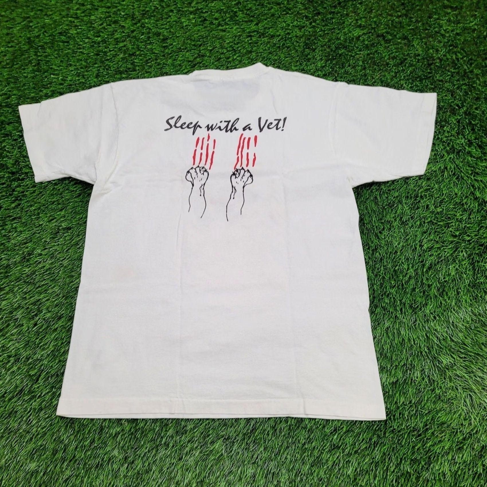 Fruit Of The Loom VINTAGE 90s Naughty Graphic Tee Women Large White 20x27 Crew Neck Short Sleeve Size L / US 10 / IT 46 - 2 Thumbnail