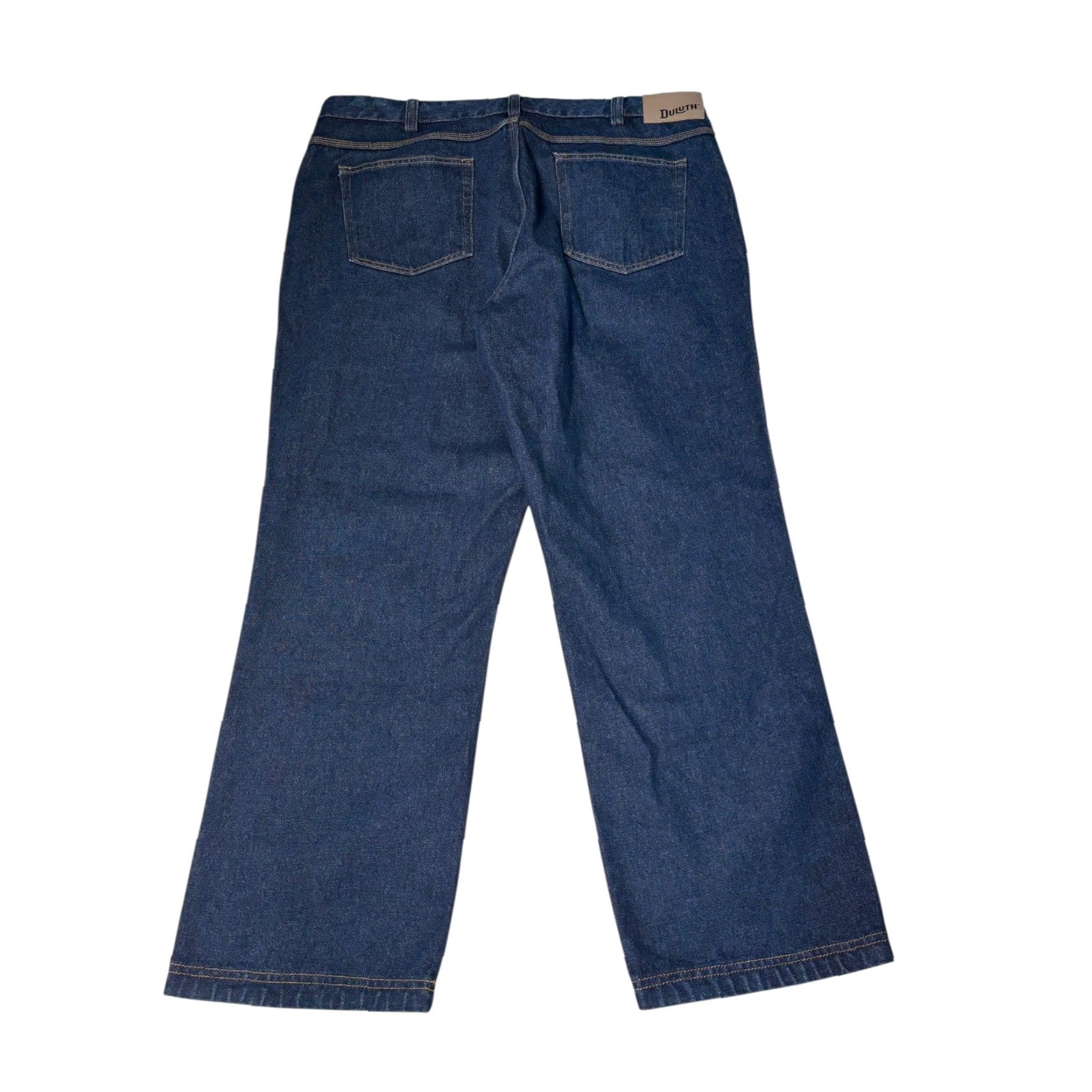 Duluth Trading Company Duluth Trading Co Mens Jeans 40x30 Relaxed Fit Dark Wash Denim Zipper 5-Pocket Logo Button Zip Straight Mens Size US 40 / EU 56 - 7 Thumbnail