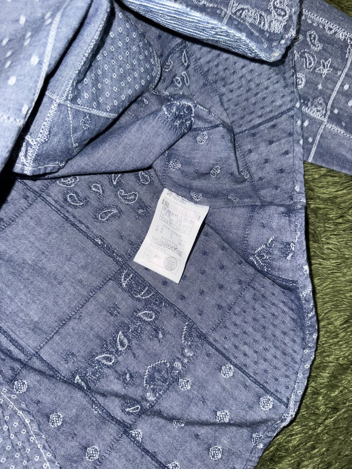 Japanese Brand [42] Customellow MVW Paisley Patchwork Chambray Shirt Size US L / EU 52-54 / 3 - 8 Thumbnail