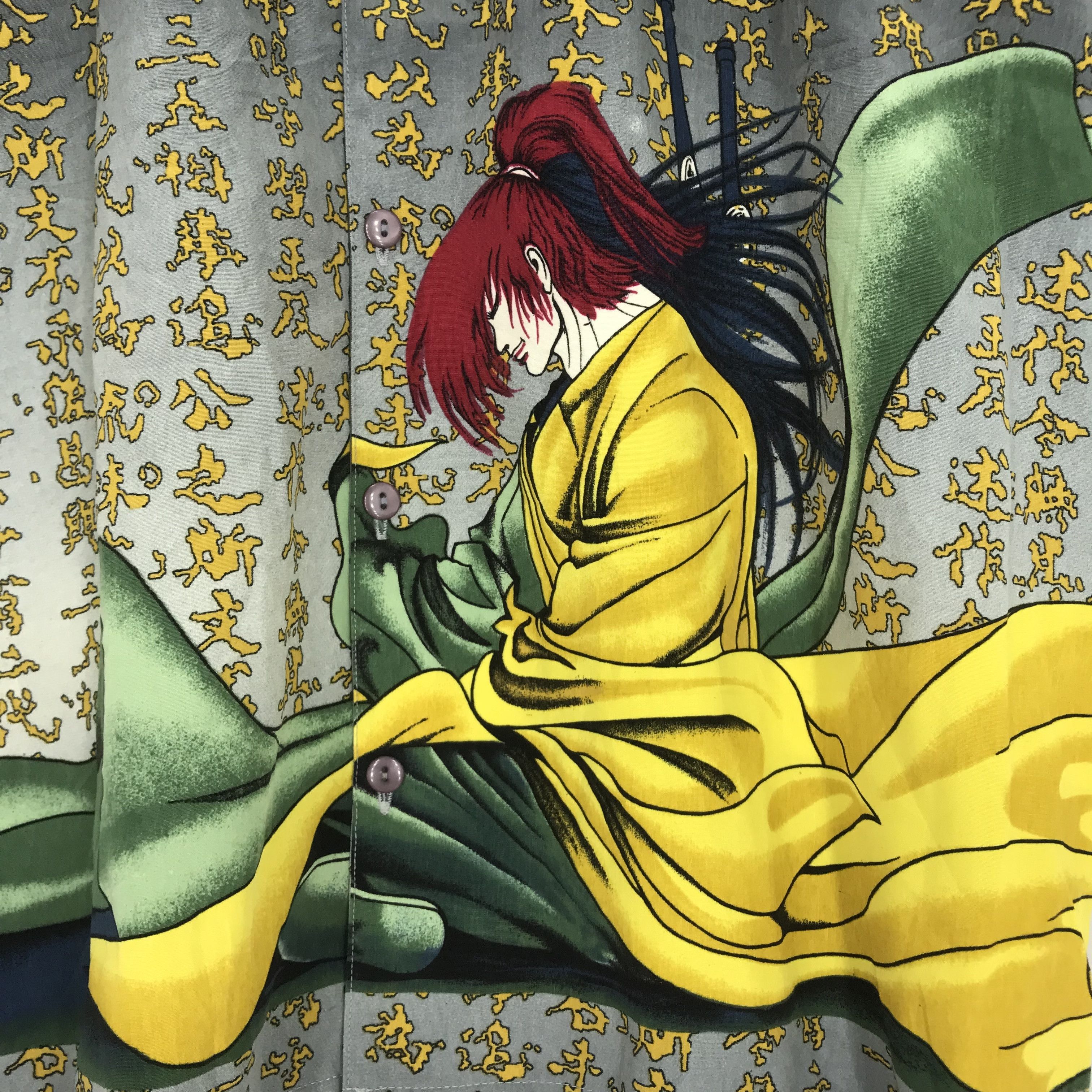 Anime × Japanese Brand × Vintage Vintage 90s Retro Graphic Japan Fighting Ninja Samurai Size US L / EU 52-54 / 3 - 5 Thumbnail