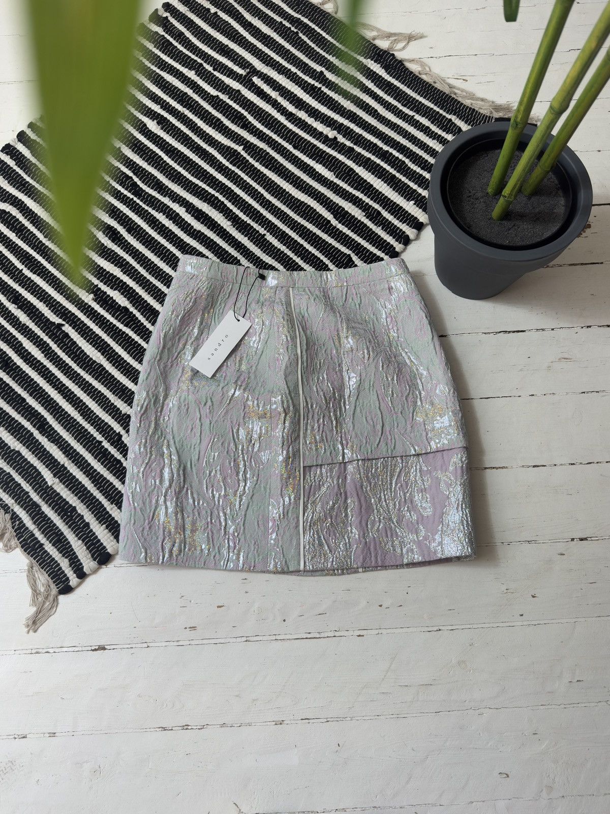 Sandro VINTAGE SANDRO SHIMMERY 2000s SKIRT Size 28" / US 6 / IT 42 - 1 Thumbnail