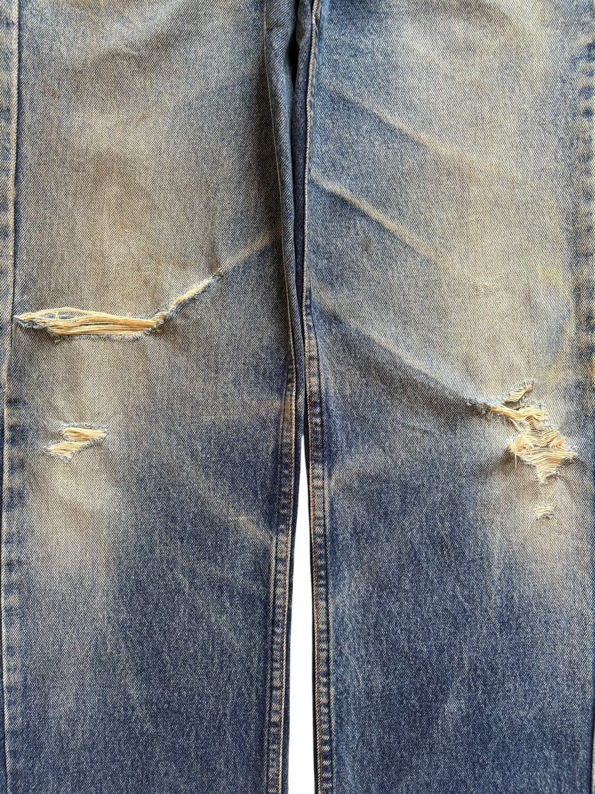 Japanese Brand Vintage Japanese Brand Mud Wash Distressed Loose Jeans Size US 29 - 5 Thumbnail