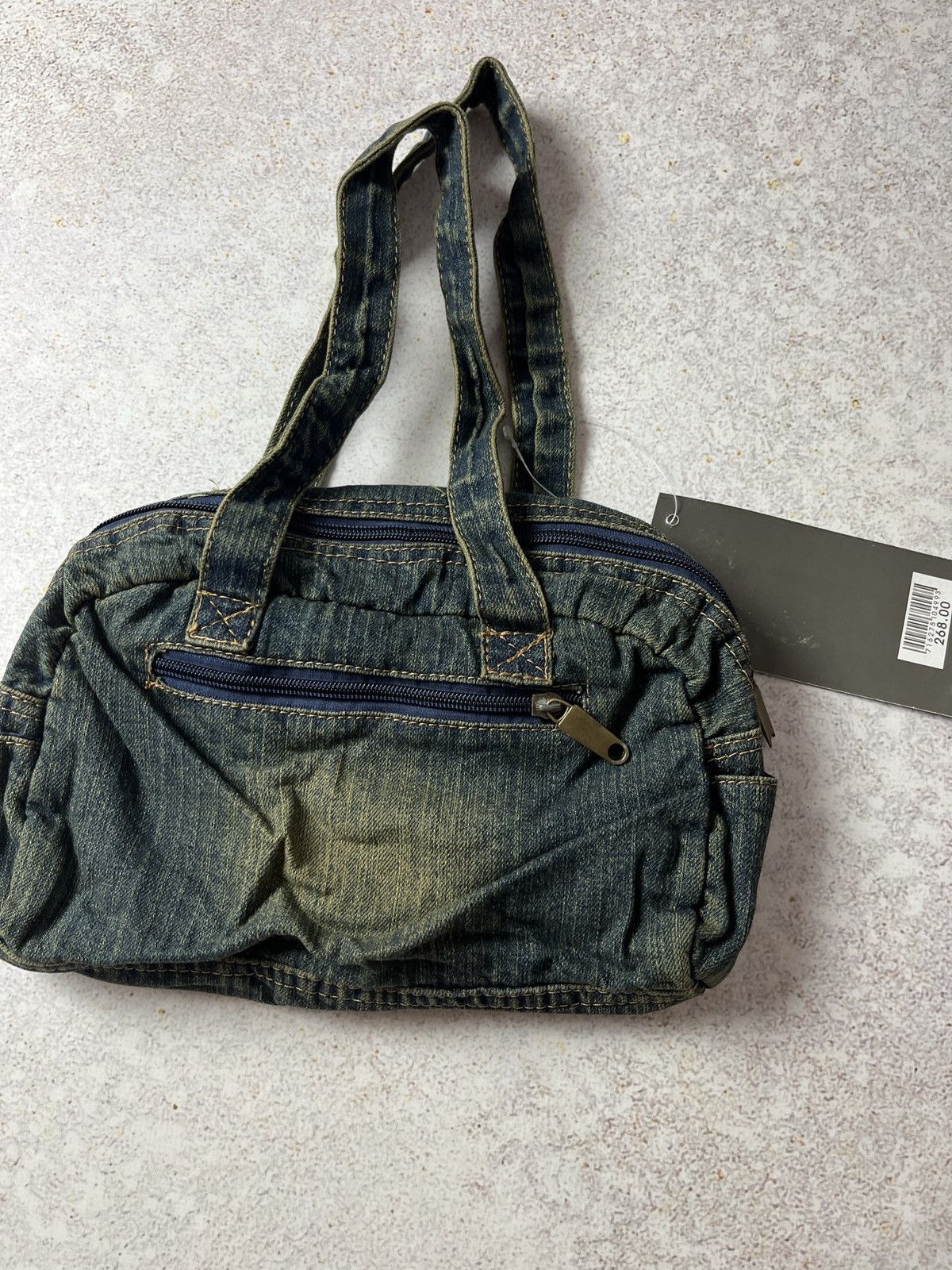 Diesel Vintage Diesel Shoulder Bag Distressed Denim Y2K Spare Parts Size ONE SIZE - 6 Thumbnail