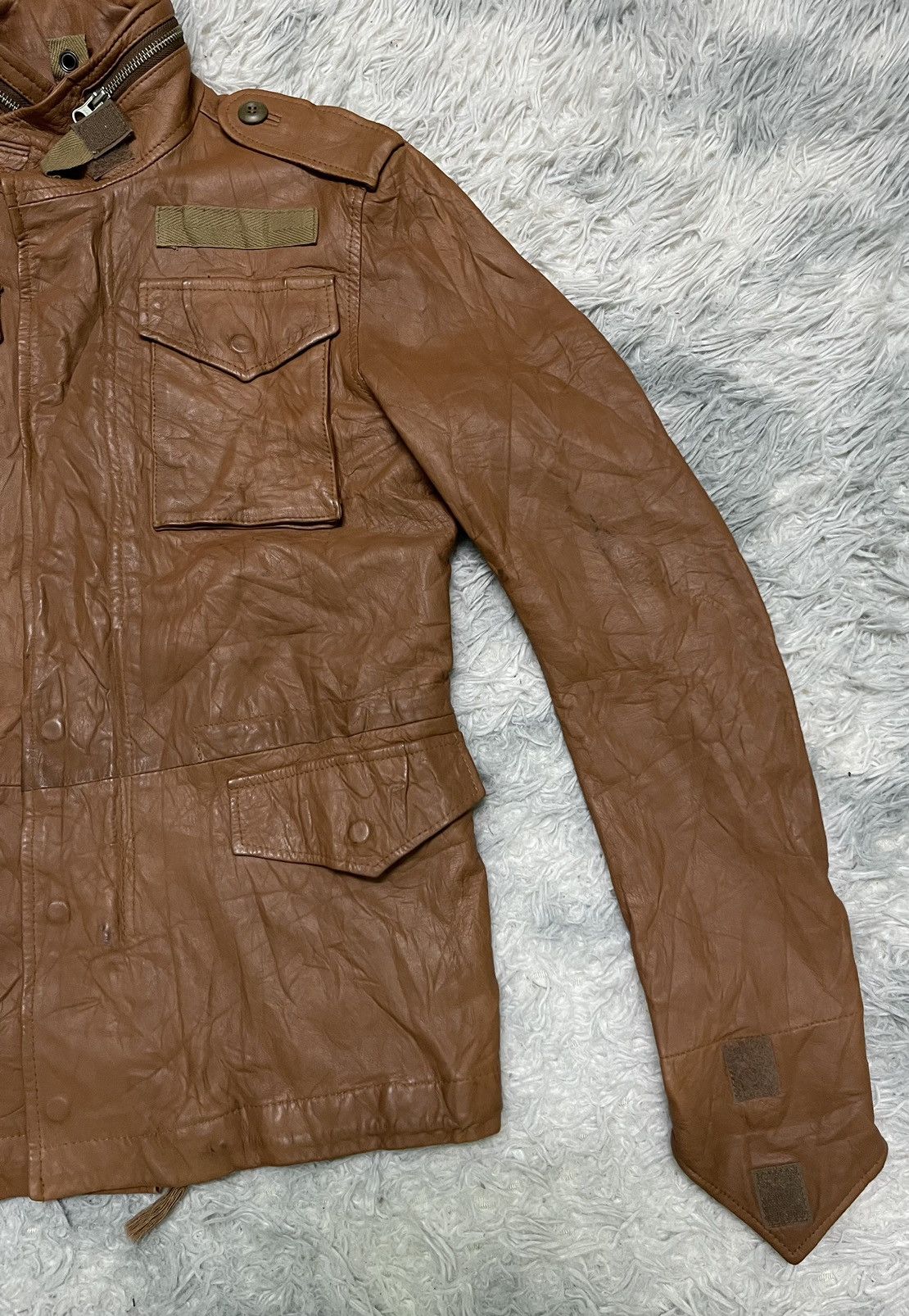 PPFM 2000s PPFM MULTI-POCKET LEATHER JACKET Size US M / EU 48-50 / 2 - 4 Thumbnail