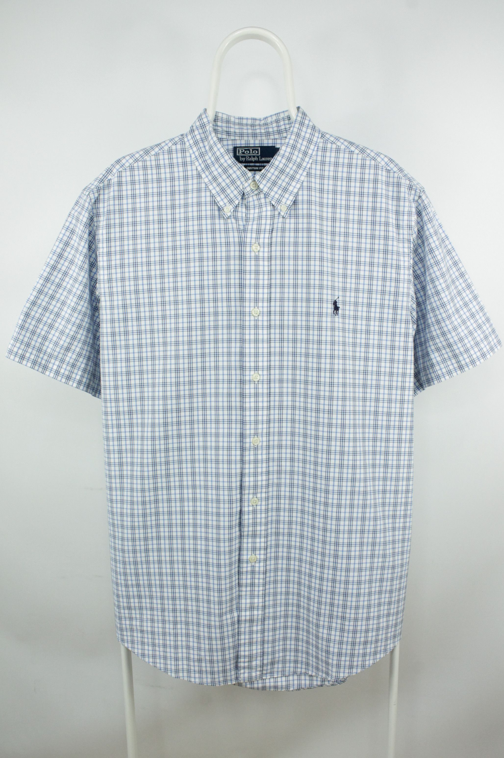 Polo Ralph Lauren Vintage Polo Ralph Lauren Custom Fit S/S Plaid Shirt Men's Size US XL / EU 56 / 4 - 1 Thumbnail