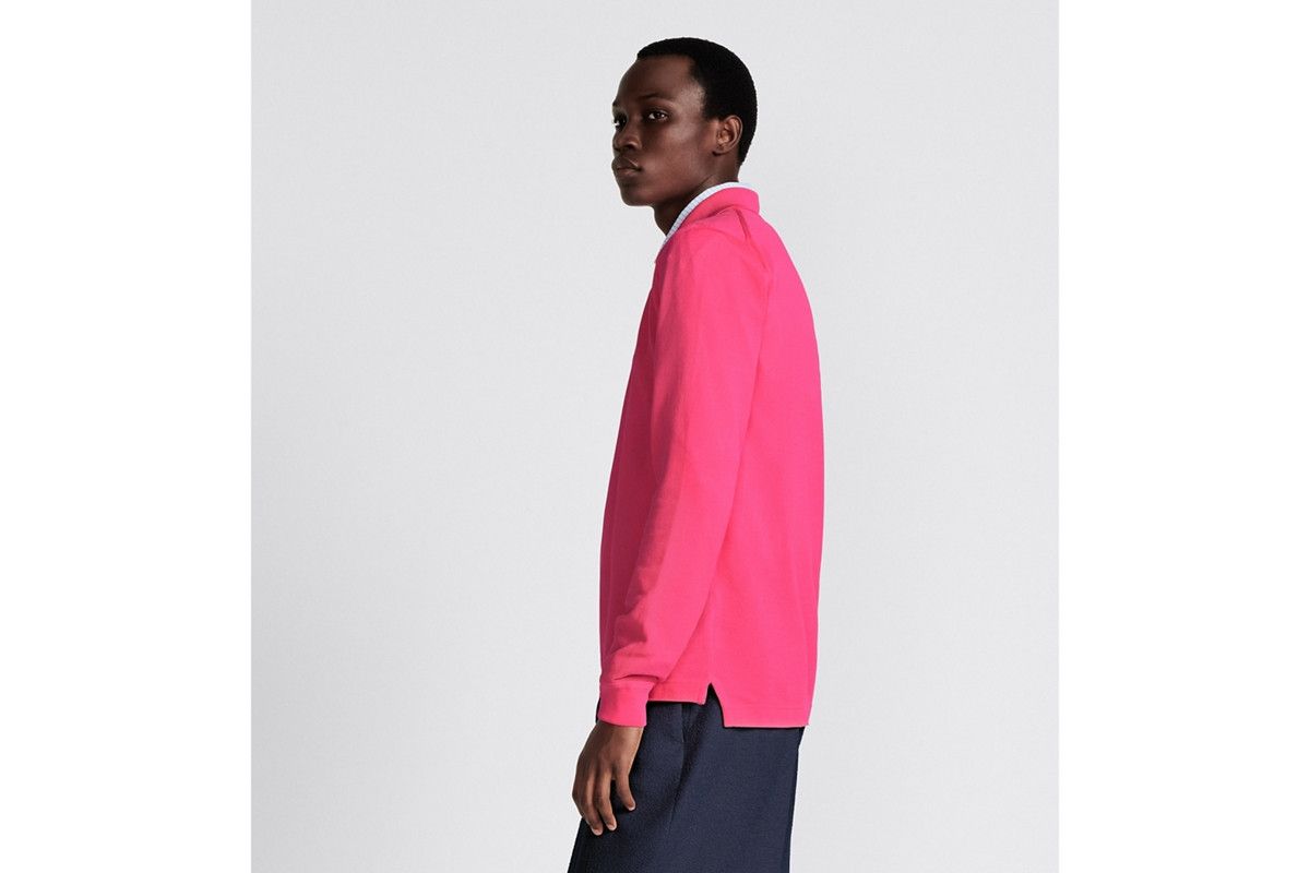 Dior o1bcso1str0226 Couture Polo Shirt in Pink Size US M / EU 48-50 / 2 - 5 Thumbnail