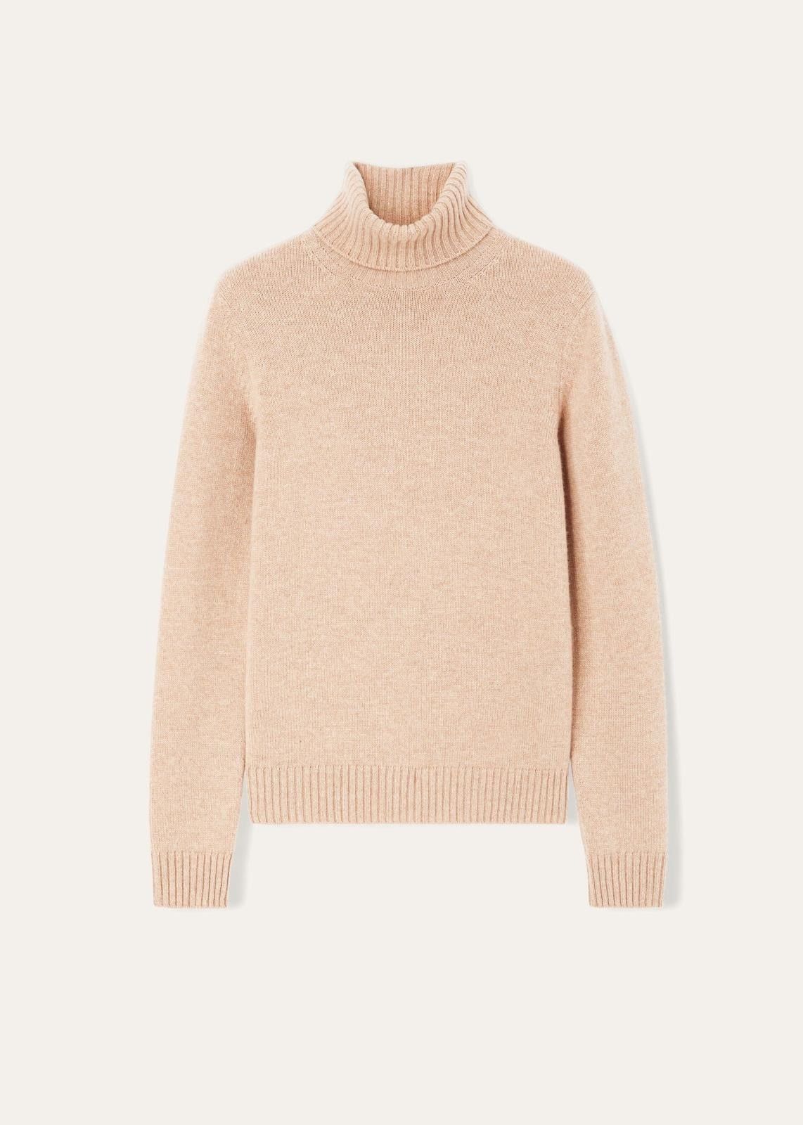 Loro Piana o1srvl11e0824 Parksville Turtleneck Sweater in Beige Size XL / US 12-14 / IT 48-50 - 1 Thumbnail
