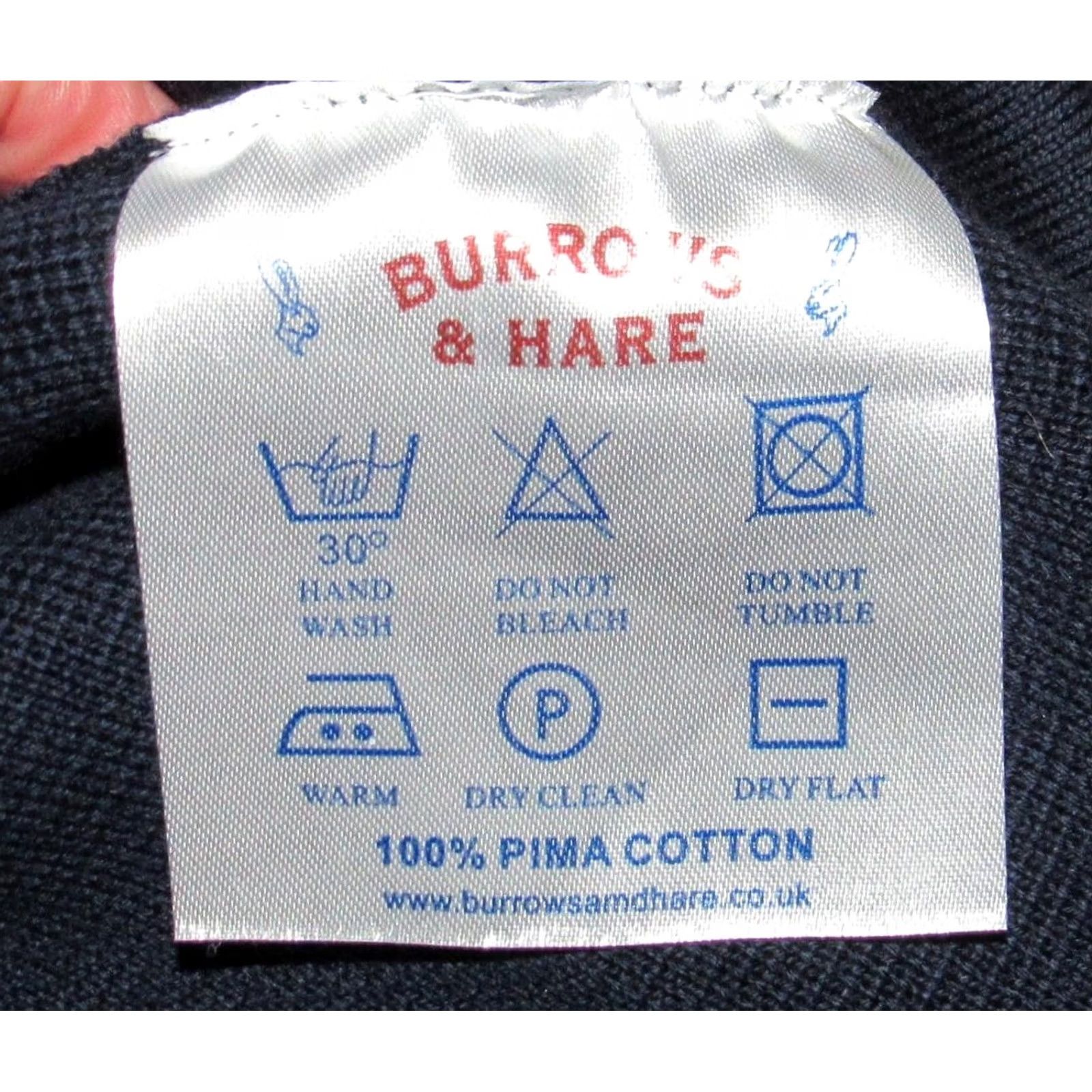HARE BURROWS & HARE Navy Blue Cotton Sweater Vest XXL Mens NWT Size US XXL / EU 58 / 5 - 3 Thumbnail