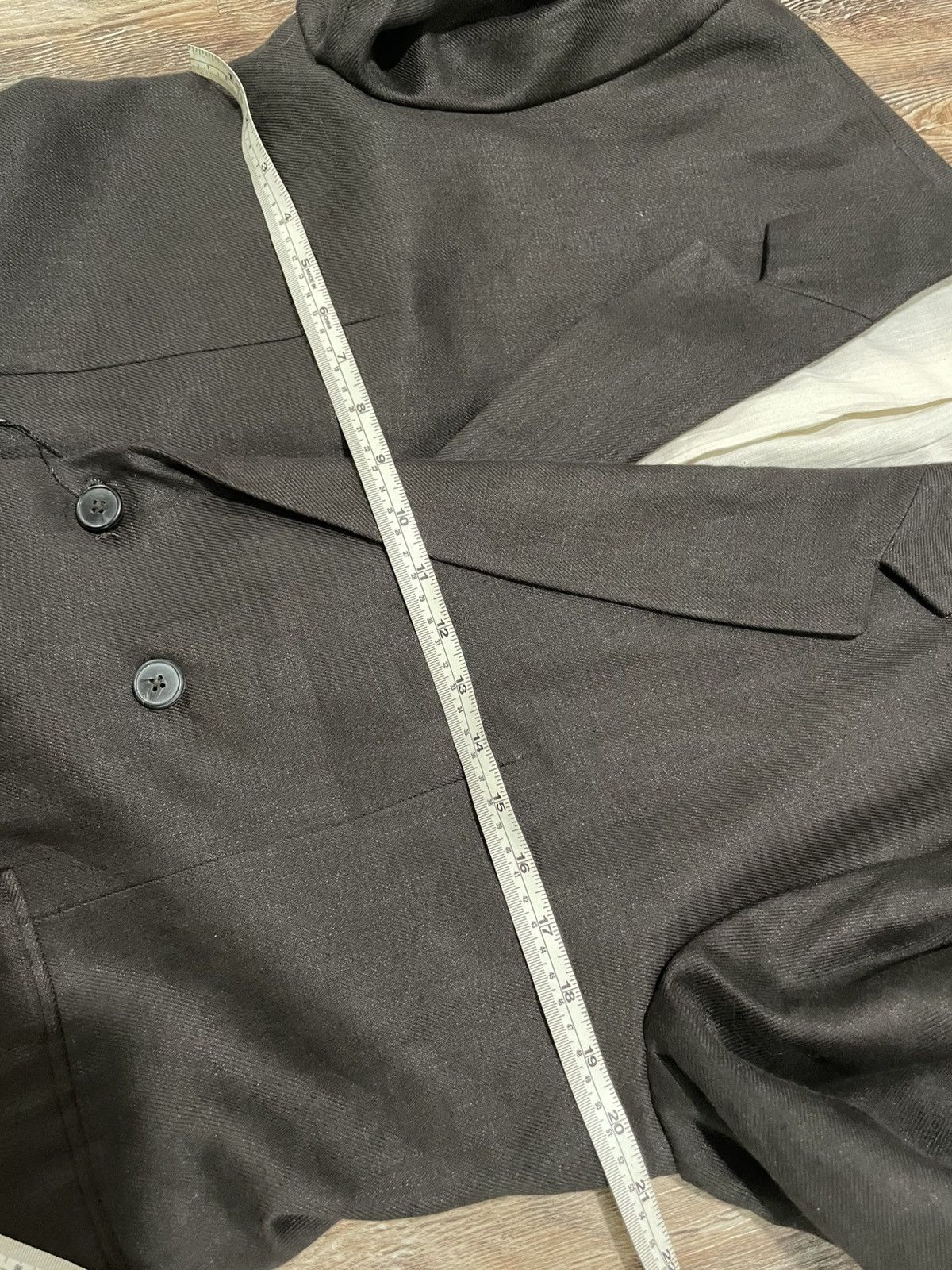 Zara Zara Linen Double Breasted Blazer 2x4 38R-40R Brown Size 38R - 4 Thumbnail