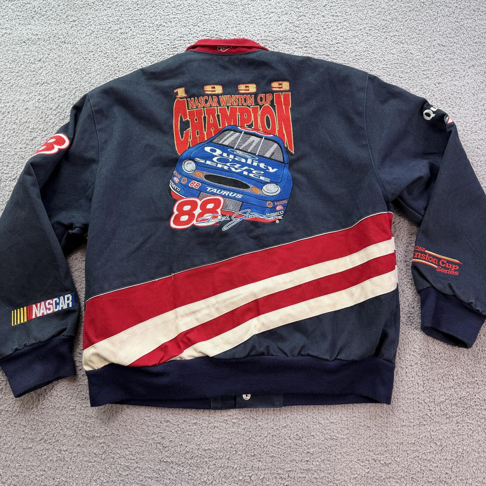 JH Design Vintage 1999 Dale Jarrett 88 NASCAR Winston Racing Jacket L Size US L / EU 52-54 / 3 - 2 Thumbnail