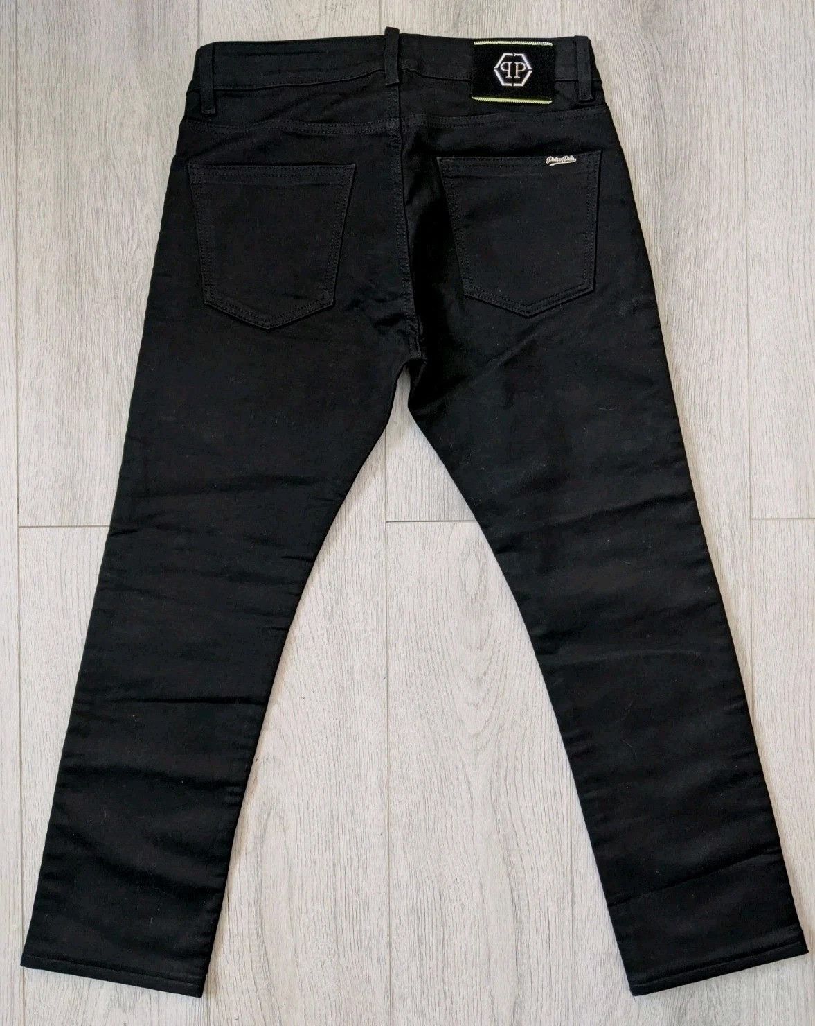 Philipp Plein Philipp Plein Jeans Mens Black Skinny Stretch Denim Pants Size US 32 / EU 48 - 1 Thumbnail