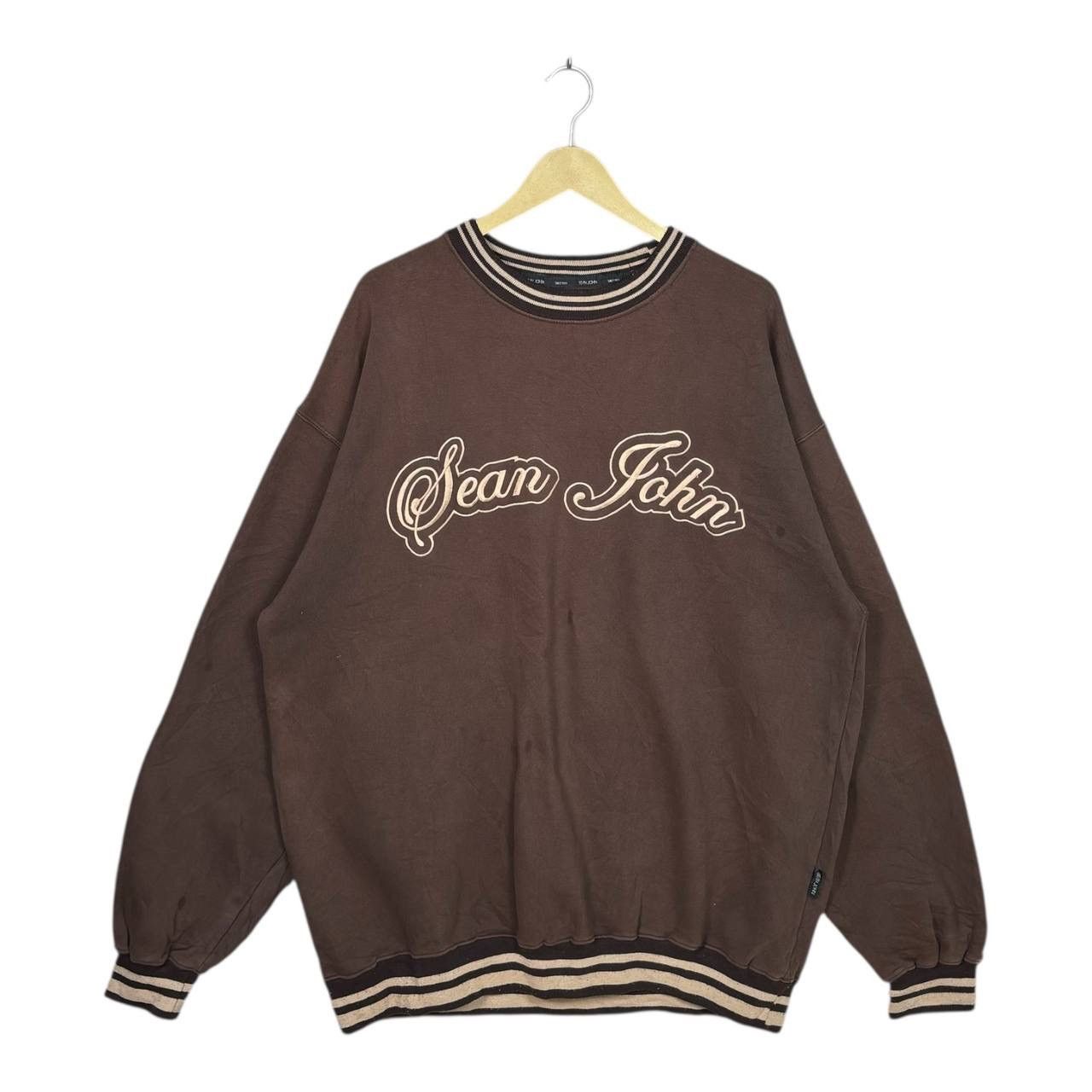 Sean John Vtg Sean John XXL Brown Sweatshirt Y2K Baggy Hip Hop Cotton Size US XXL / EU 58 / 5 - 1 Thumbnail