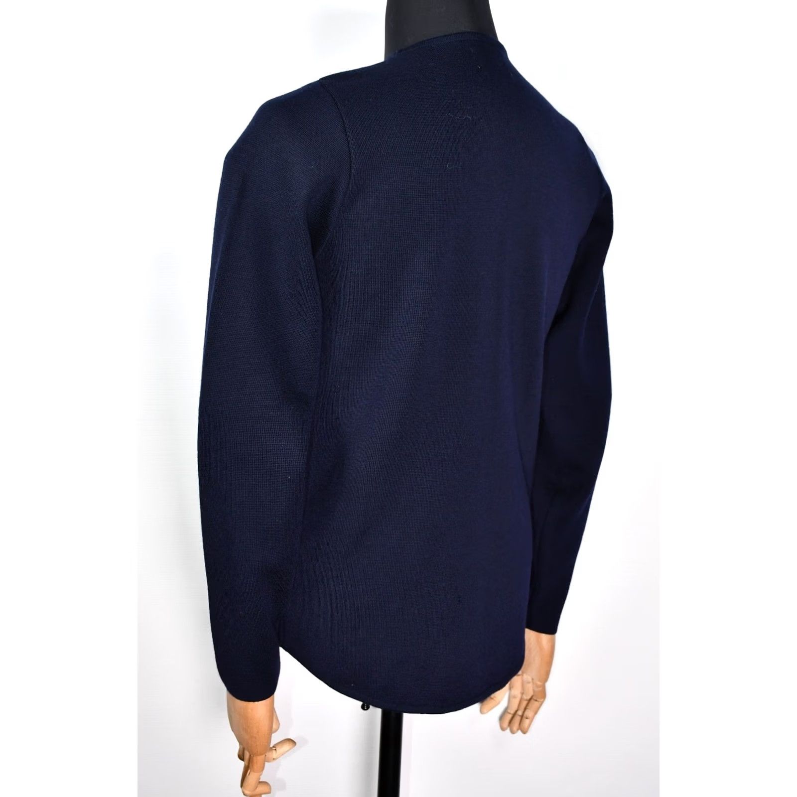 Norse Projects Norse Projects Falki Zip Merino Wool Knit Navy M Cardigan Sweater Mens XS? Wait. Size US M / EU 48-50 / 2 - 7 Thumbnail