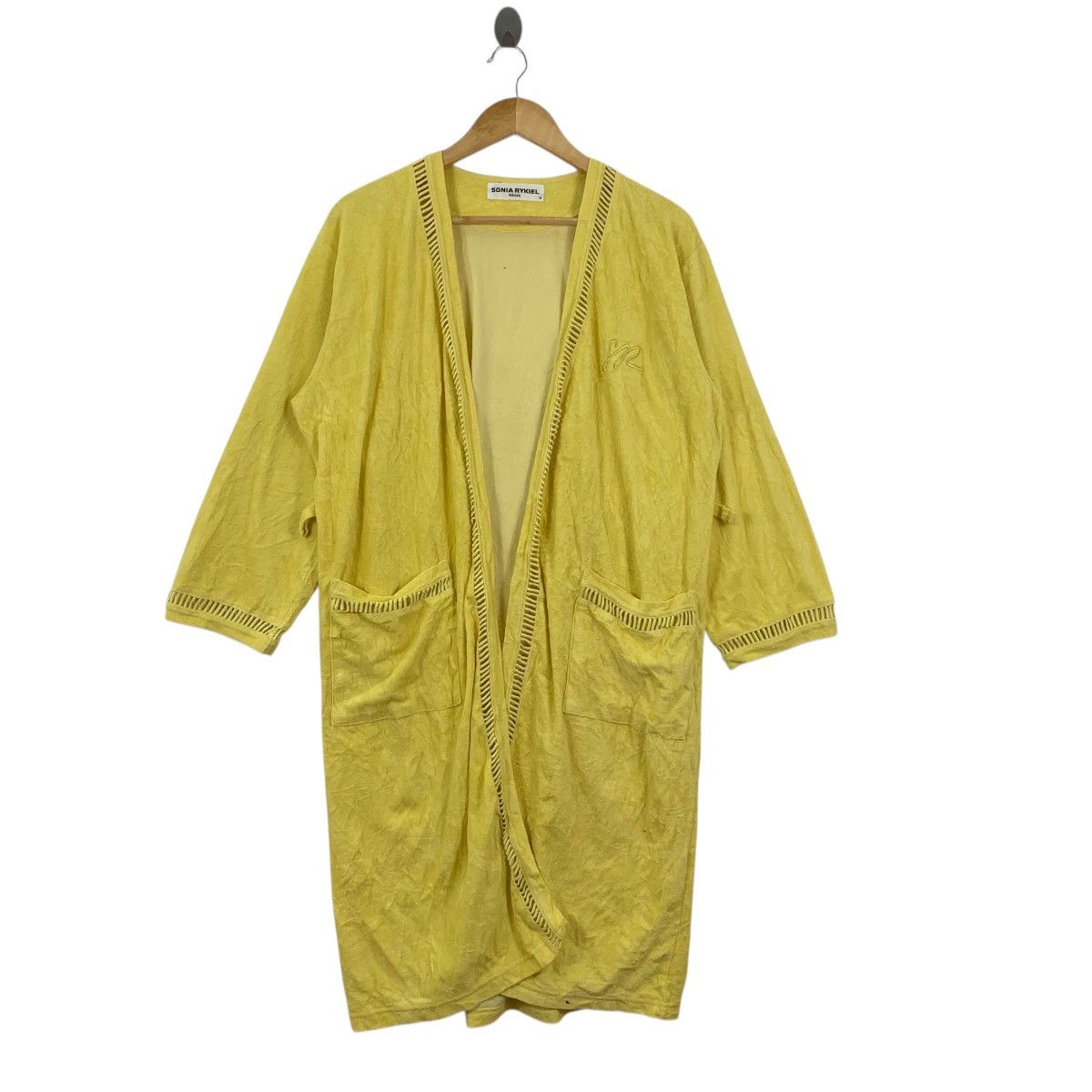 Sonia Rykiel SONIA RYKIEL PARIS Minimalist Design Yellow Robe Coat Onsen Size M / US 6-8 / IT 42-44 - 1 Thumbnail