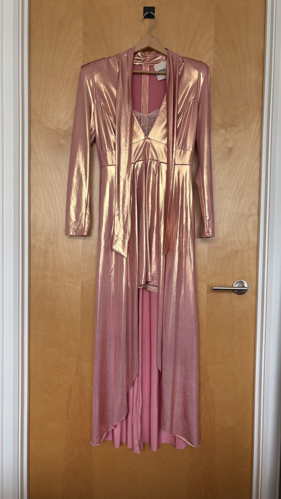 Other Aniye By Pink Metallic Pink Maci Dress Size M / US 6-8 / IT 42-44 - 1 Thumbnail